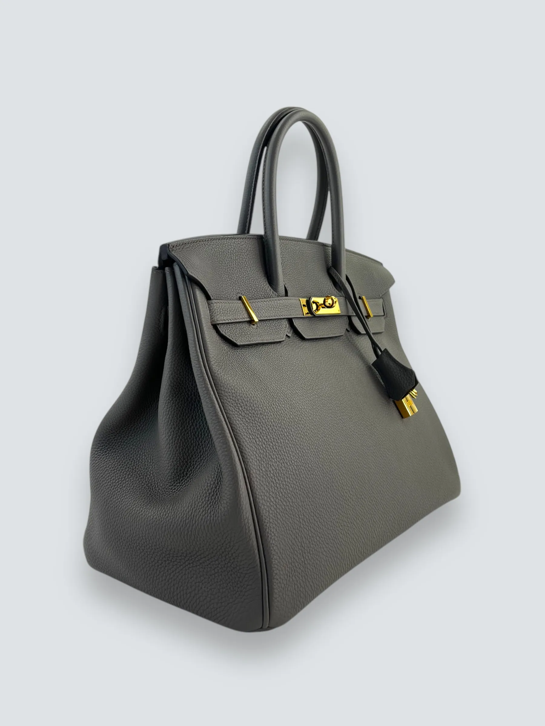 Herm??s Grey (Etain) Togo Leather Birkin 35