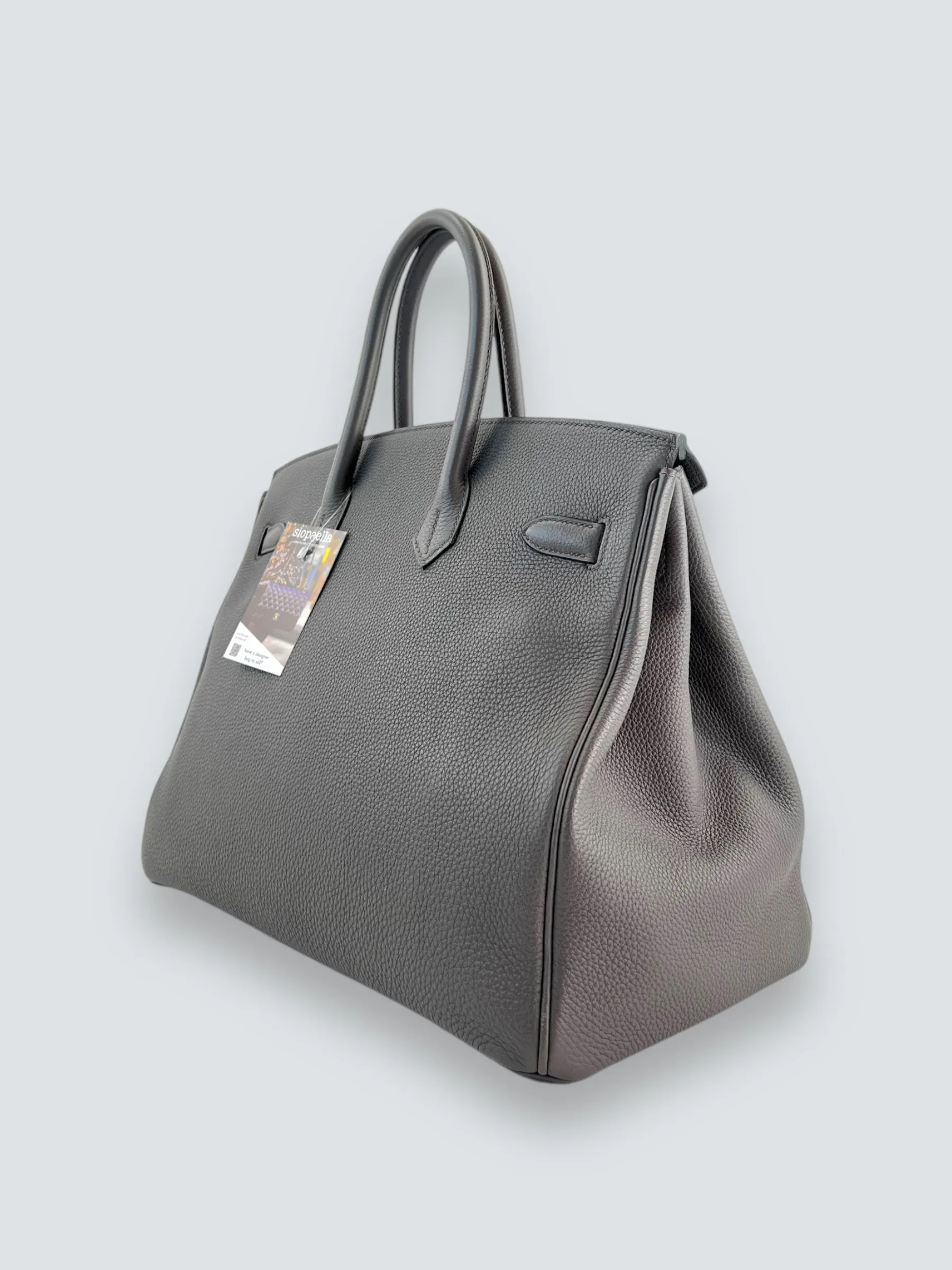 Herm??s Grey (Etain) Togo Leather Birkin 35