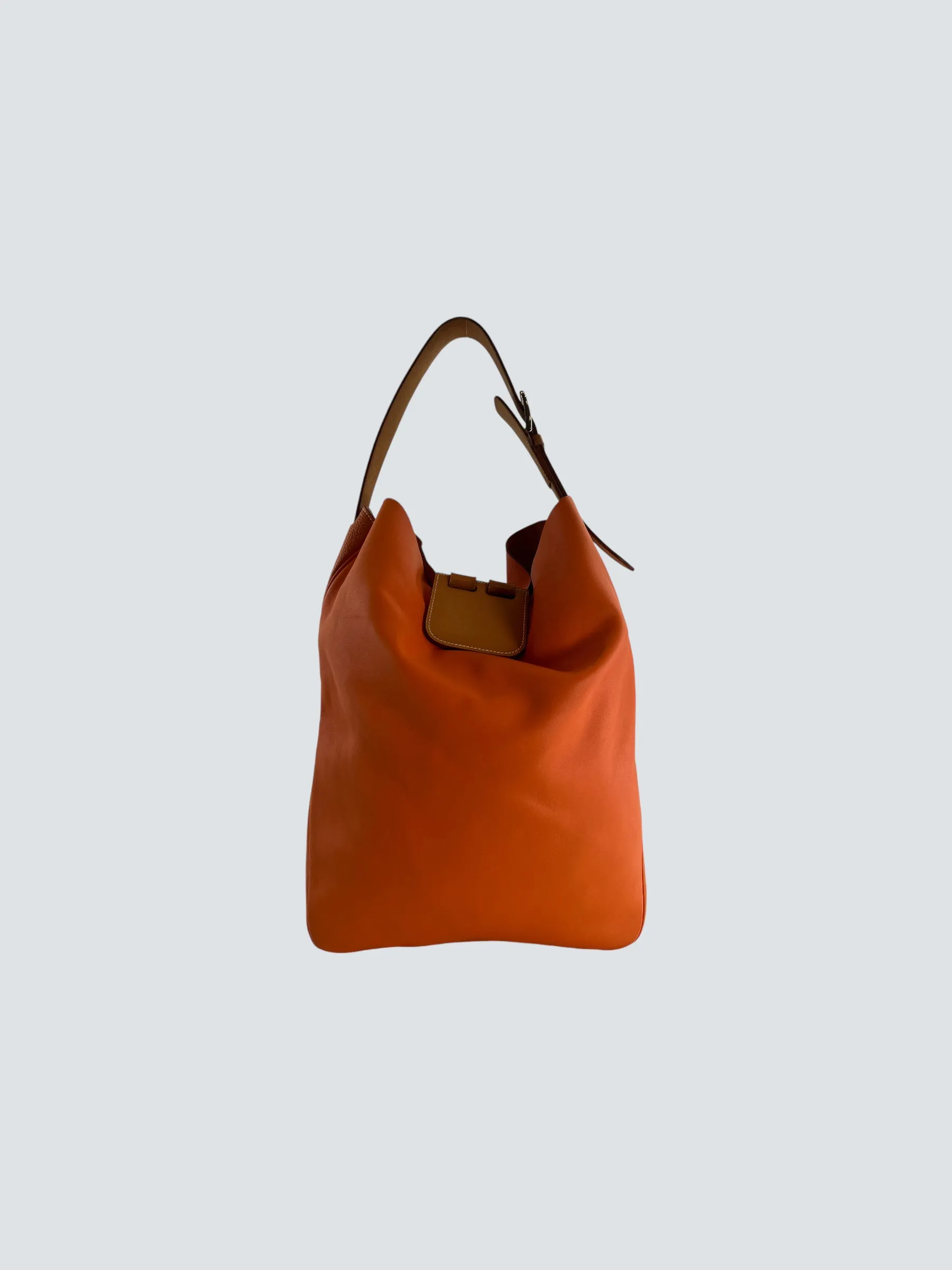 Herm??s Orange Leather "Virvolte" Hobo