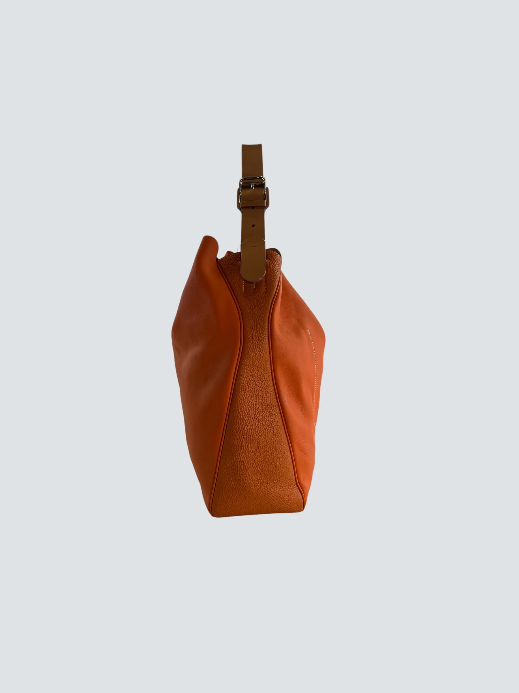Herm??s Orange Leather "Virvolte" Hobo
