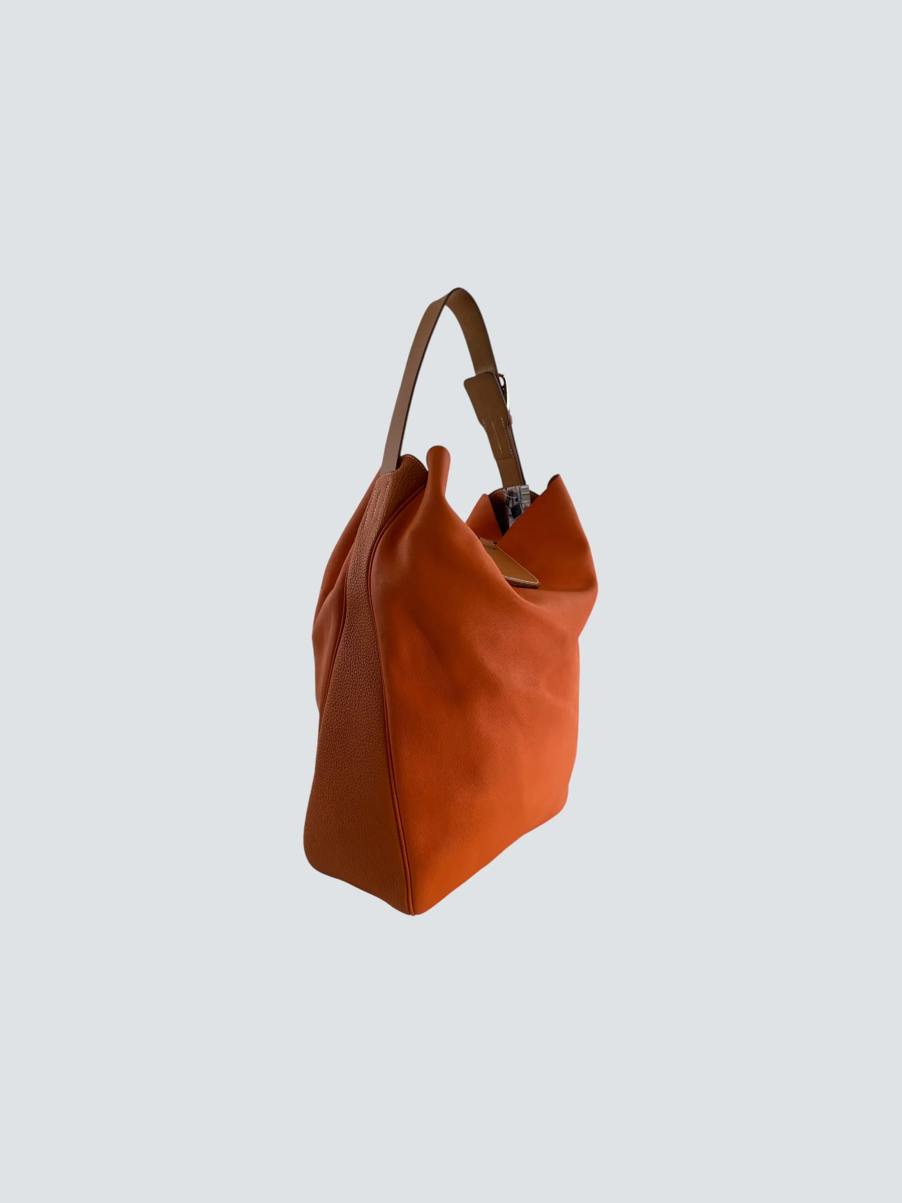 Herm??s Orange Leather "Virvolte" Hobo