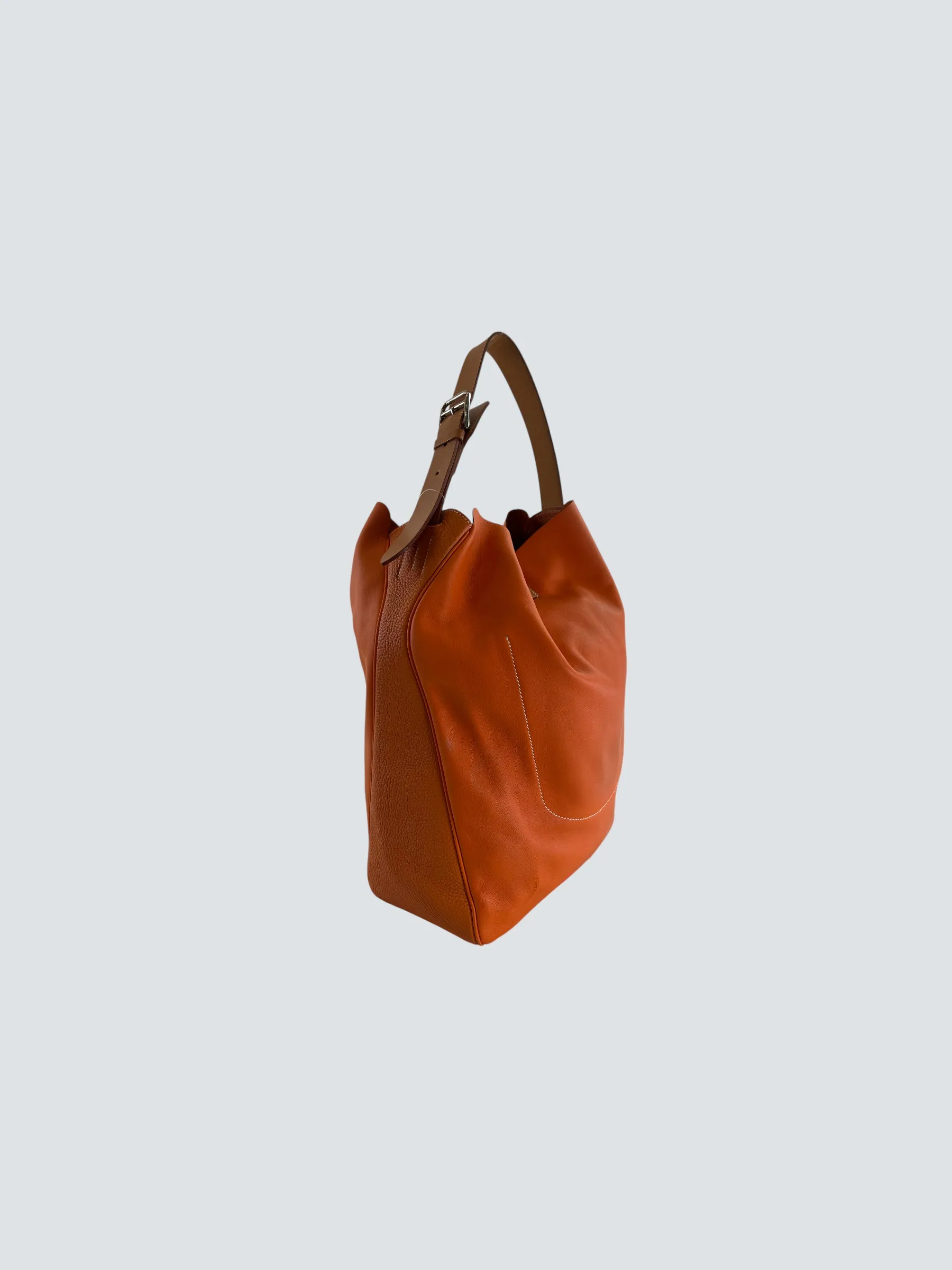 Herm??s Orange Leather "Virvolte" Hobo