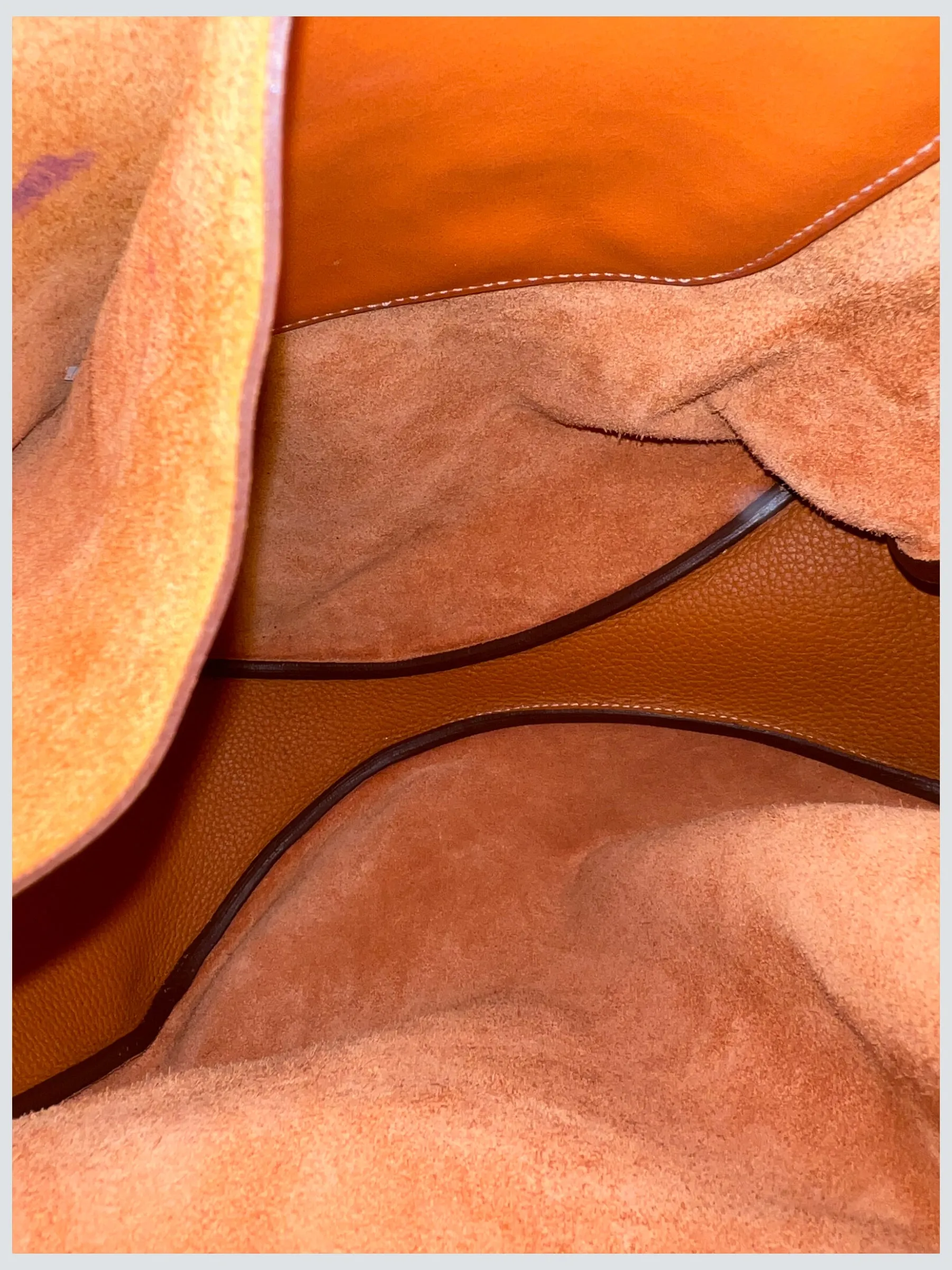 Herm??s Orange Leather "Virvolte" Hobo