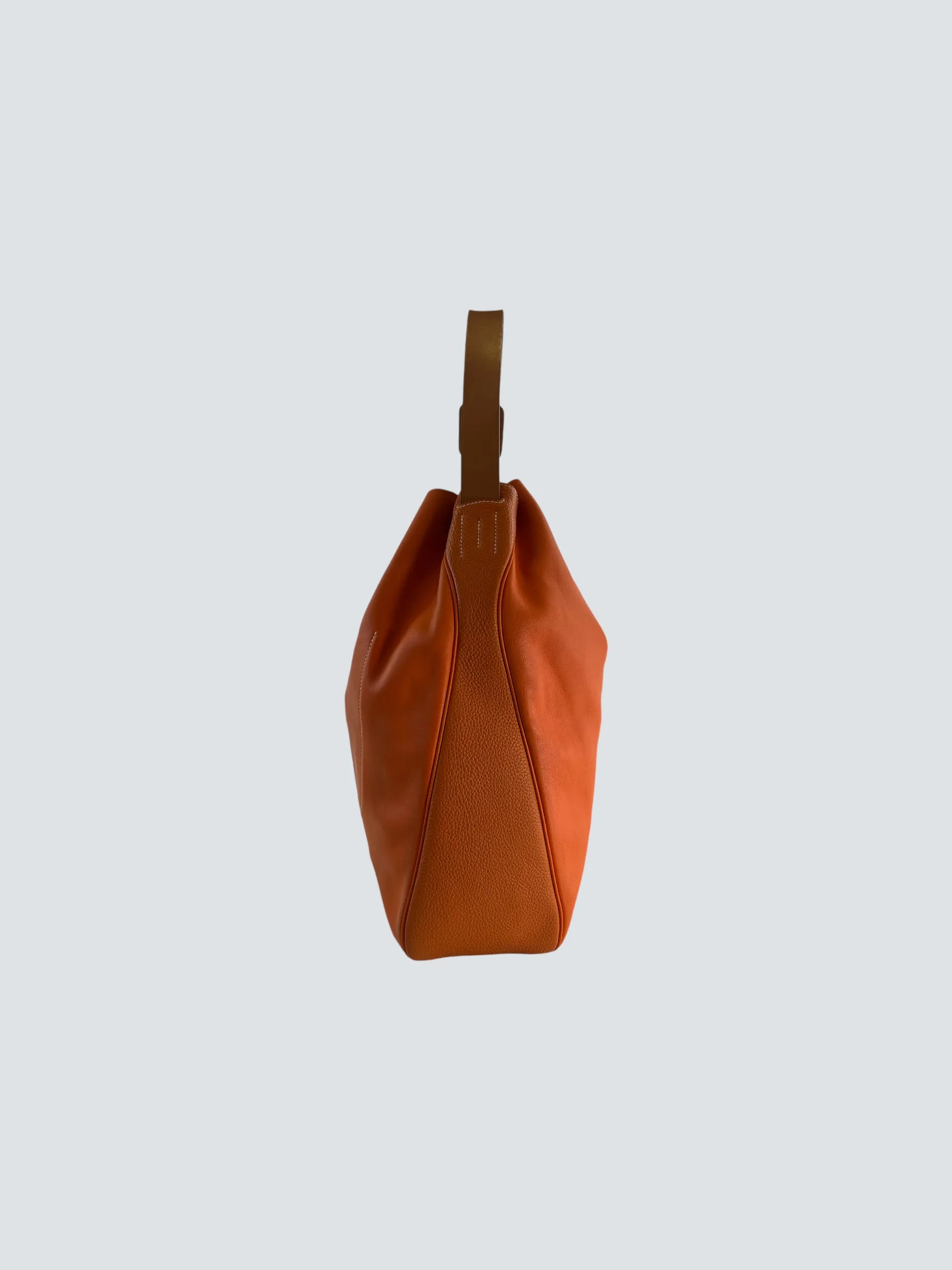 Herm??s Orange Leather "Virvolte" Hobo