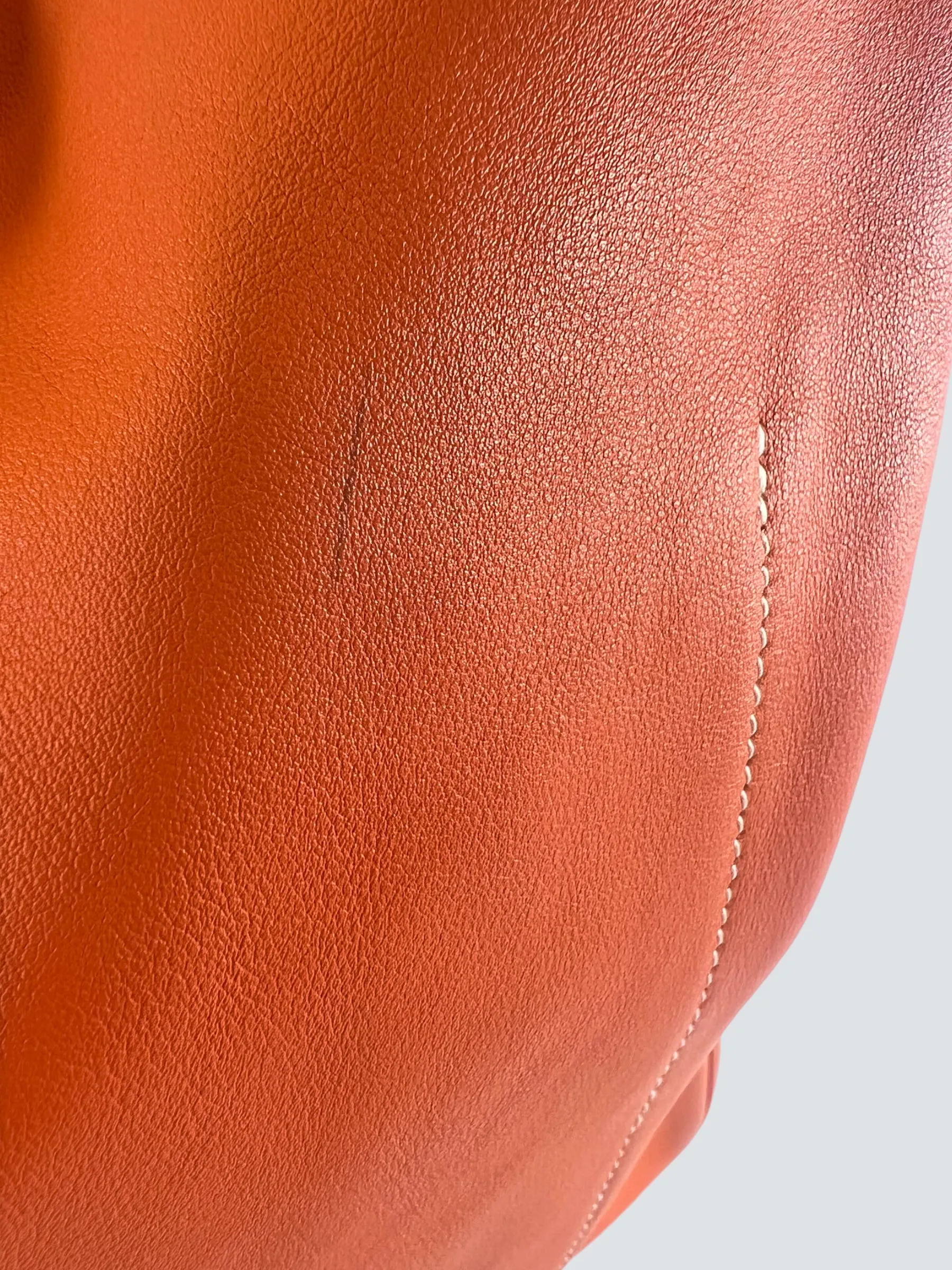 Herm??s Orange Leather "Virvolte" Hobo