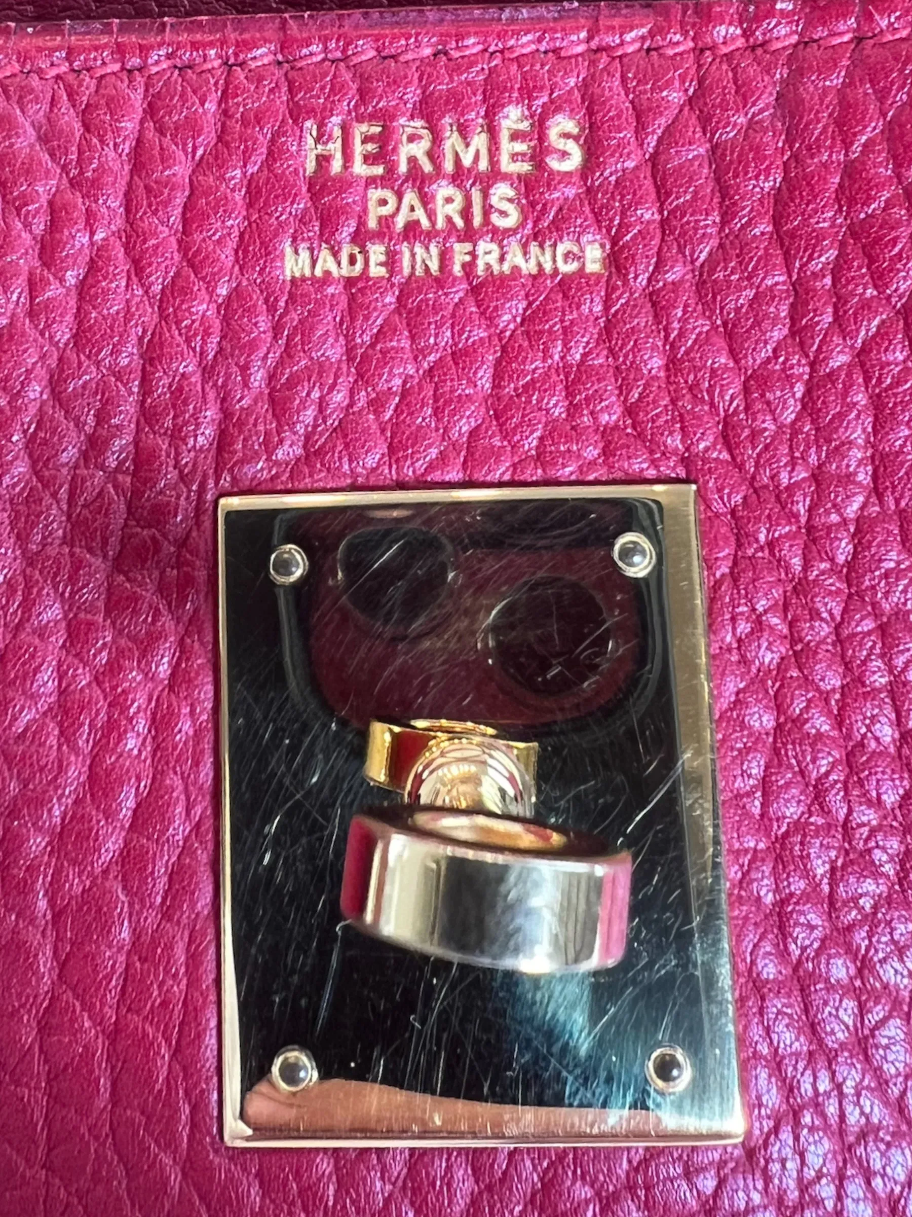 Herm??s Red Togo Leather Birkin 40