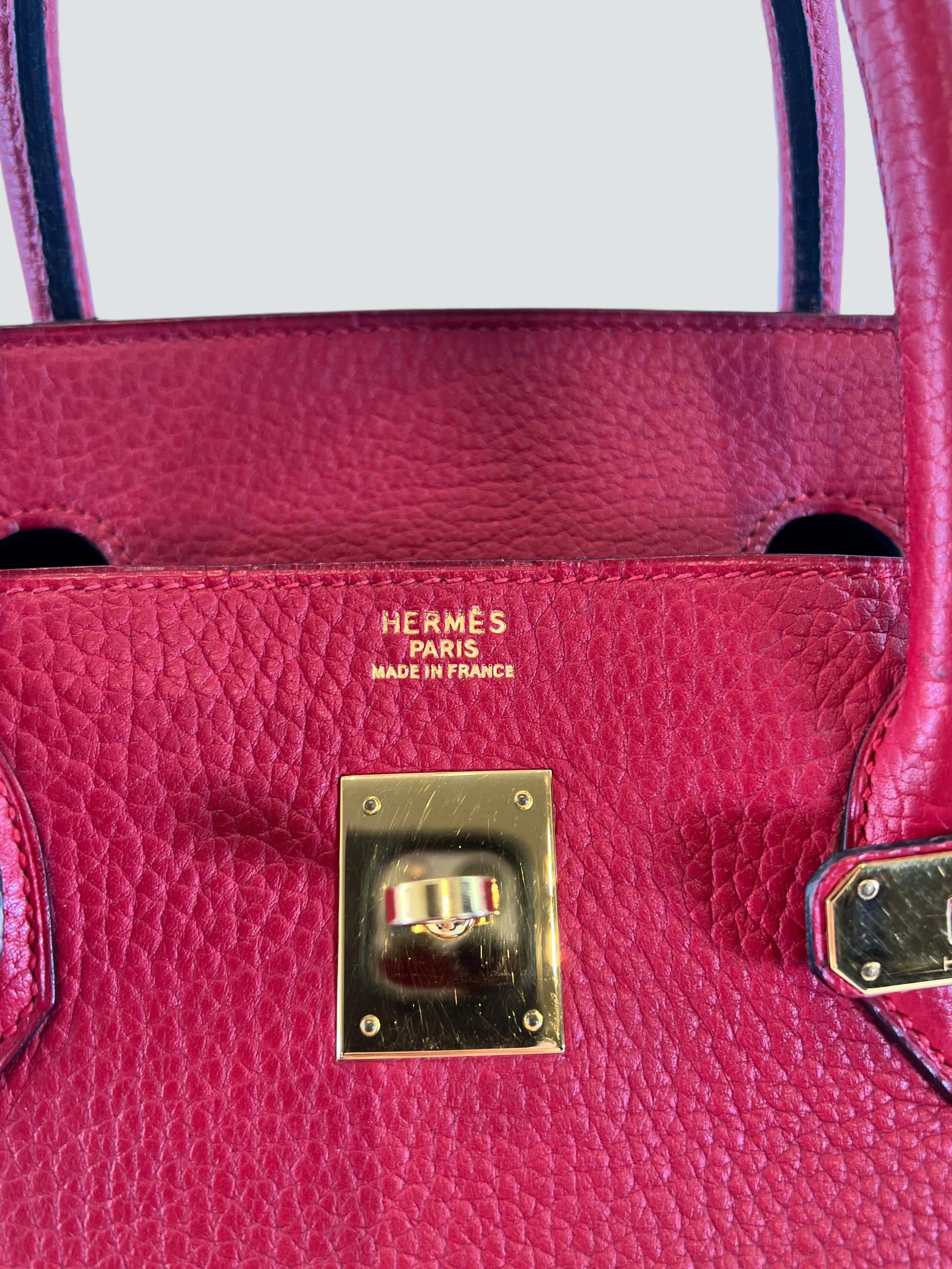 Herm??s Red Togo Leather Birkin 40