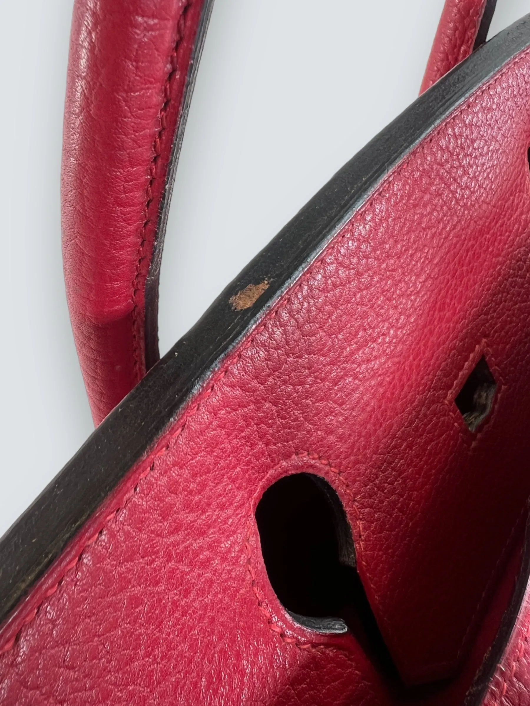 Herm??s Red Togo Leather Birkin 40