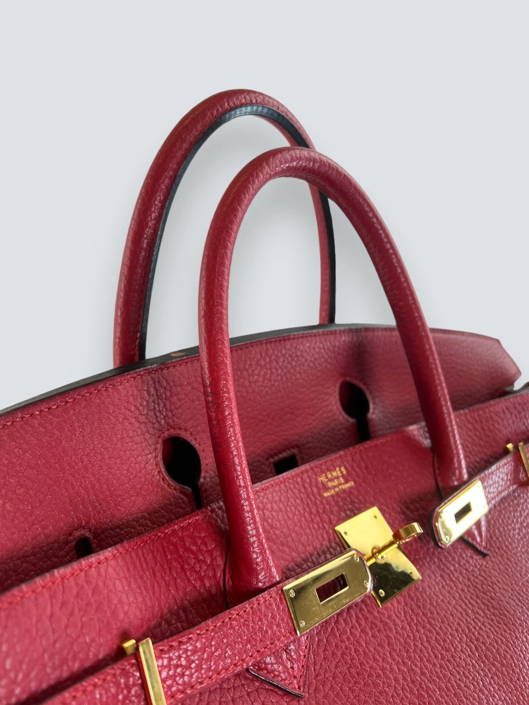 Herm??s Red Togo Leather Birkin 40