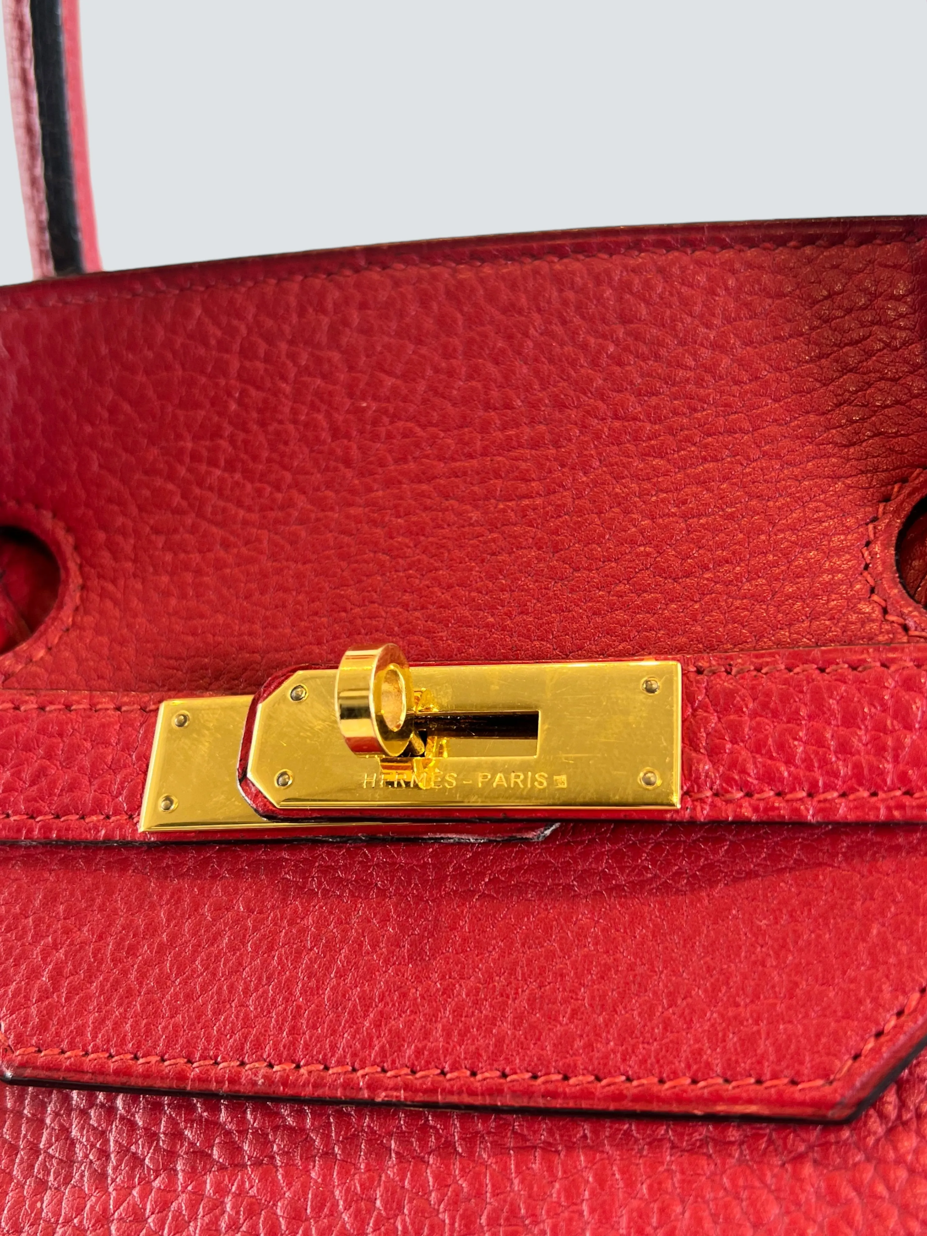 Herm??s Red Togo Leather Birkin 40