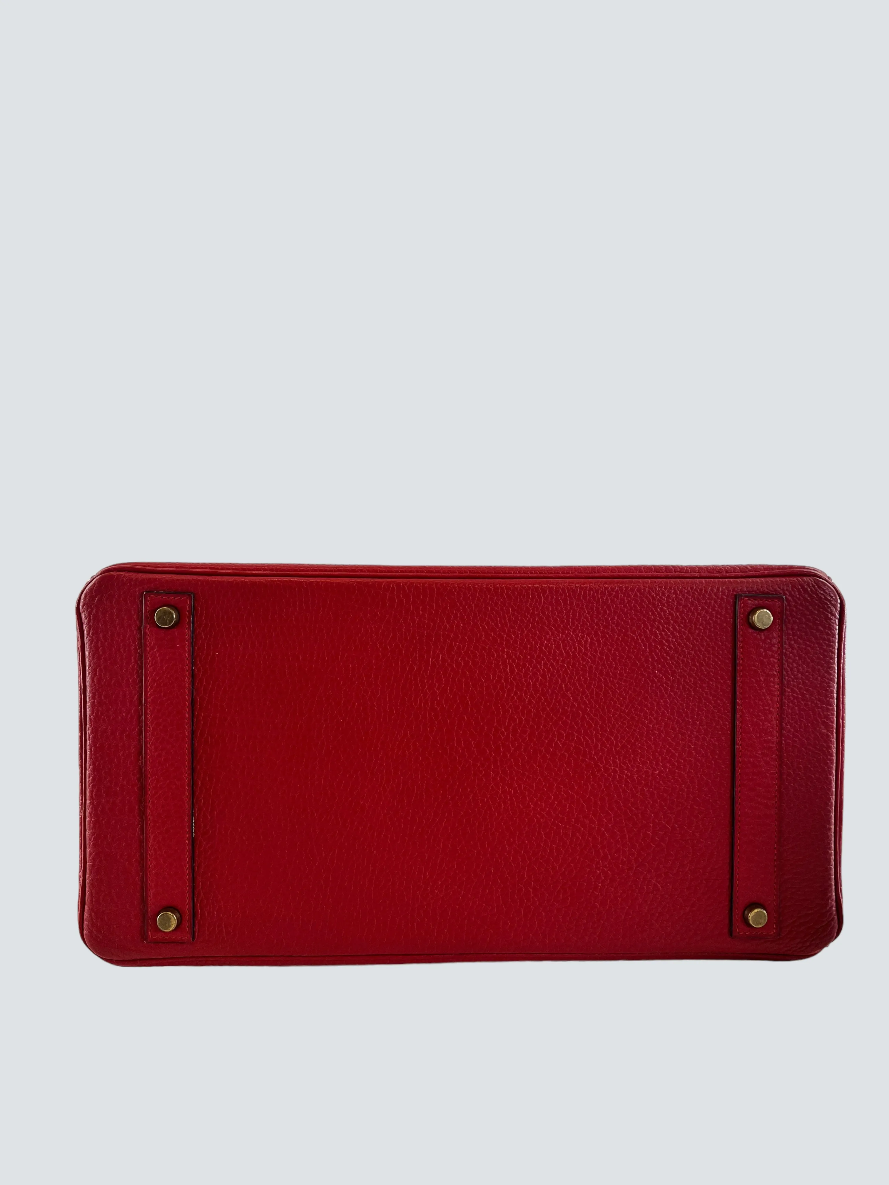 Herm??s Red Togo Leather Birkin 40