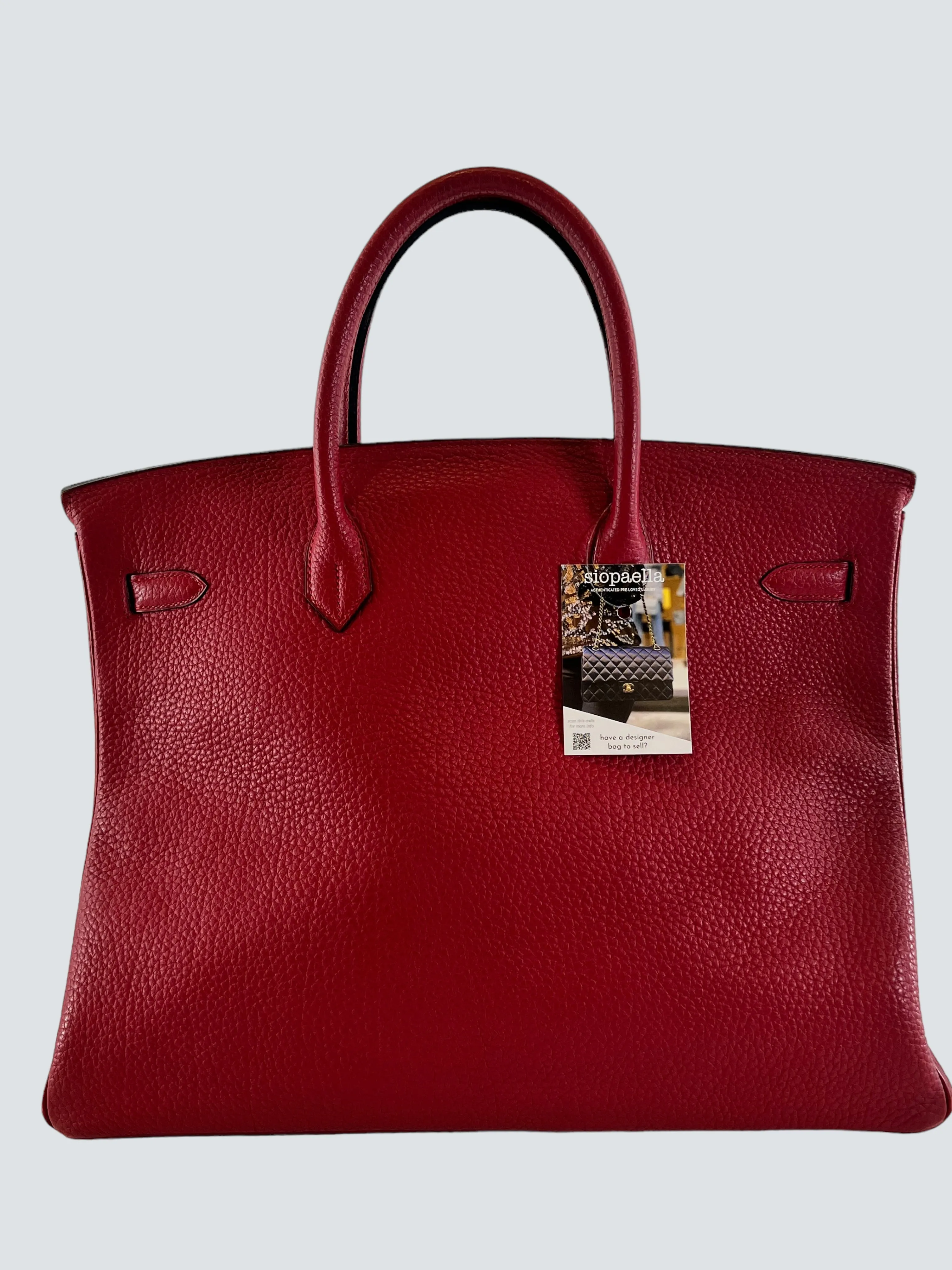 Herm??s Red Togo Leather Birkin 40
