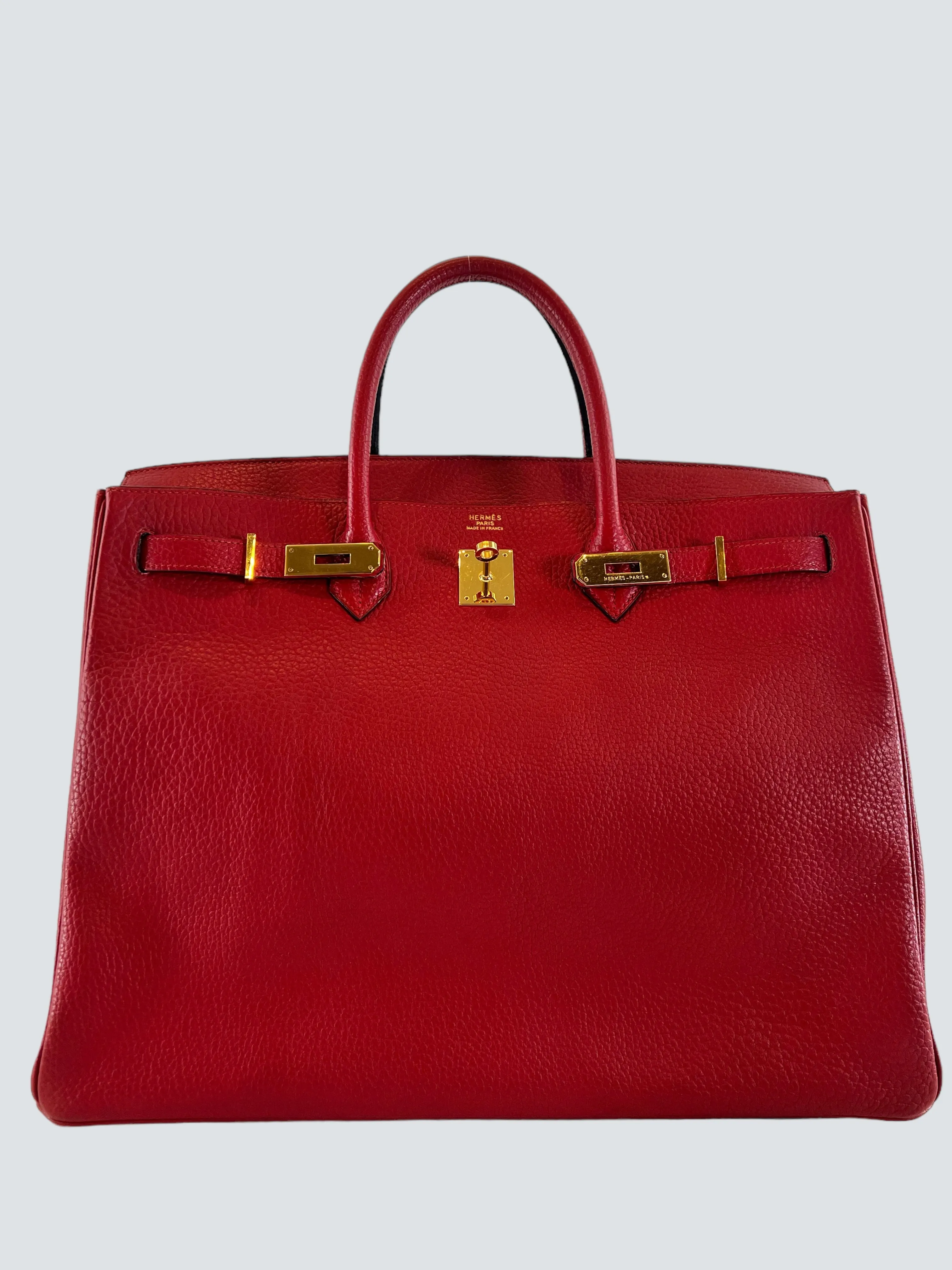Herm??s Red Togo Leather Birkin 40