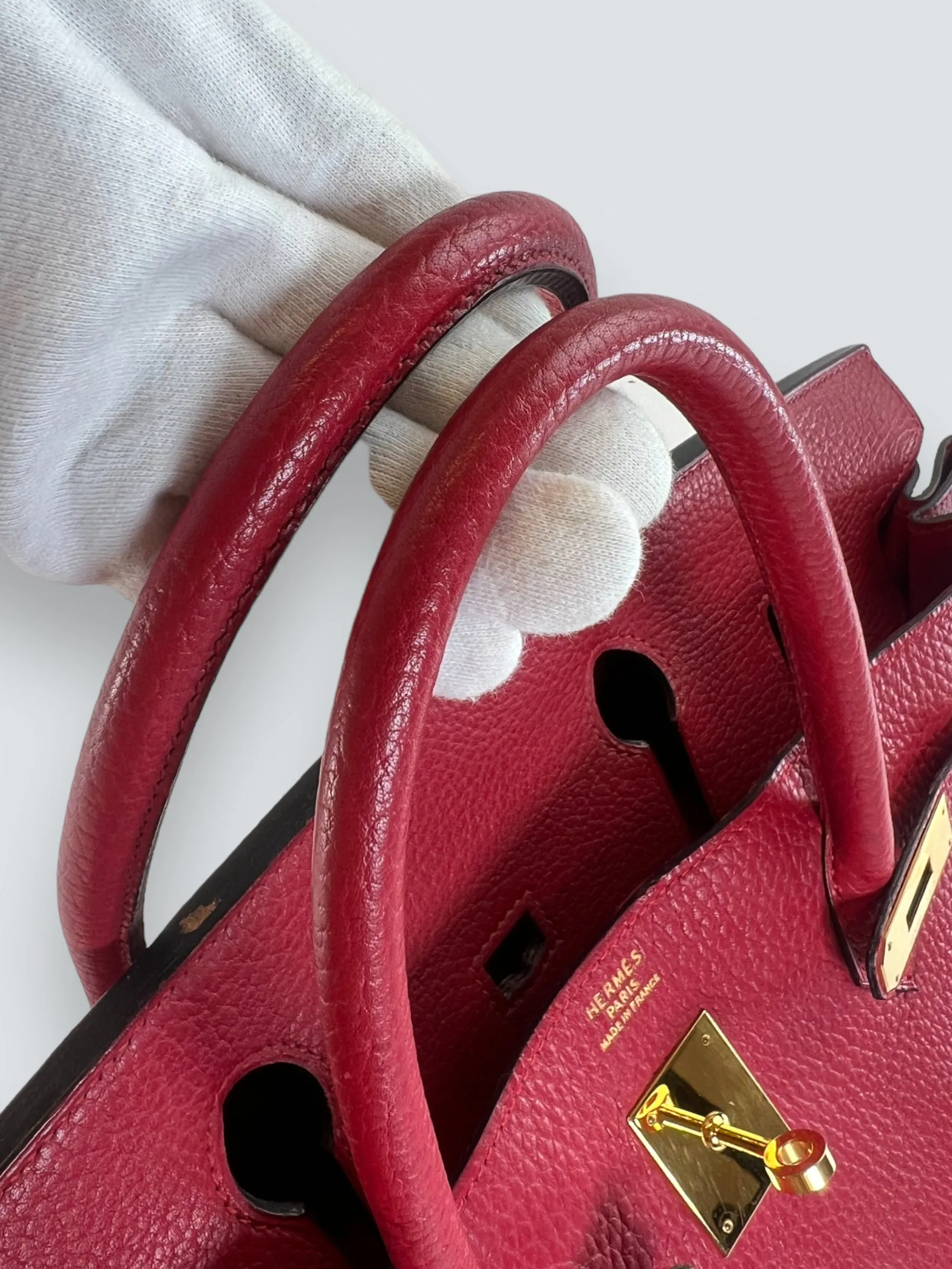 Herm??s Red Togo Leather Birkin 40