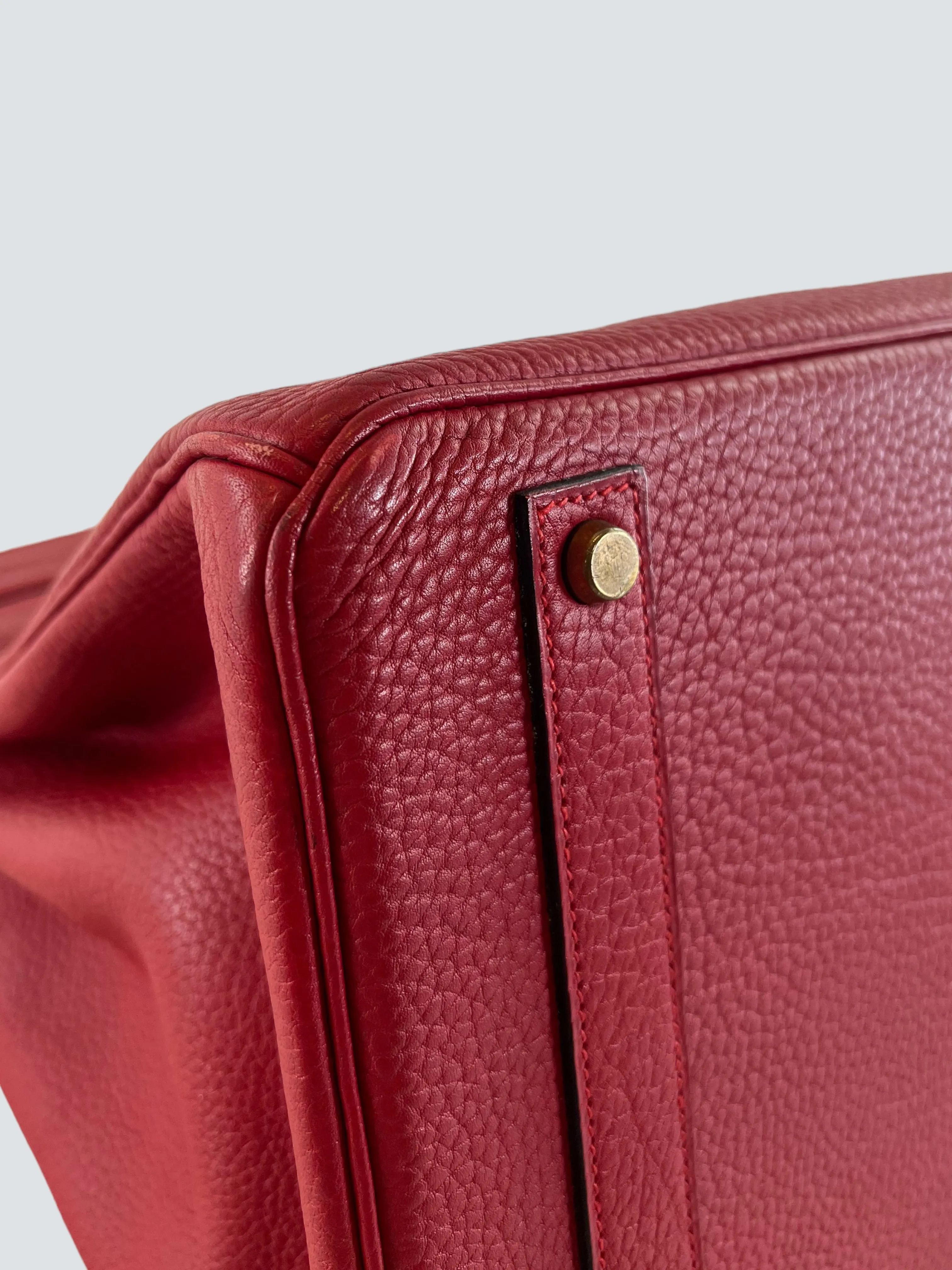 Herm??s Red Togo Leather Birkin 40