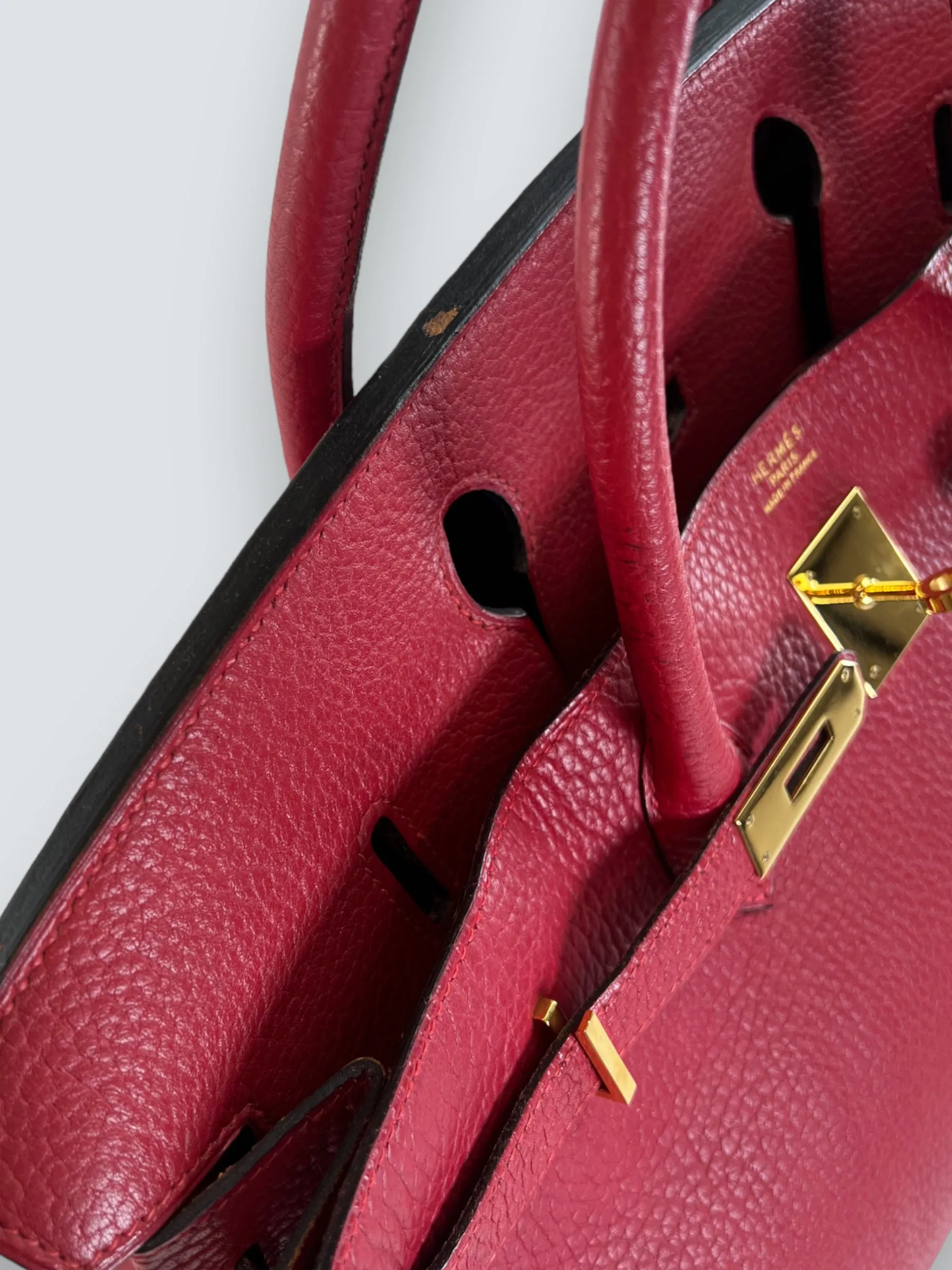 Herm??s Red Togo Leather Birkin 40