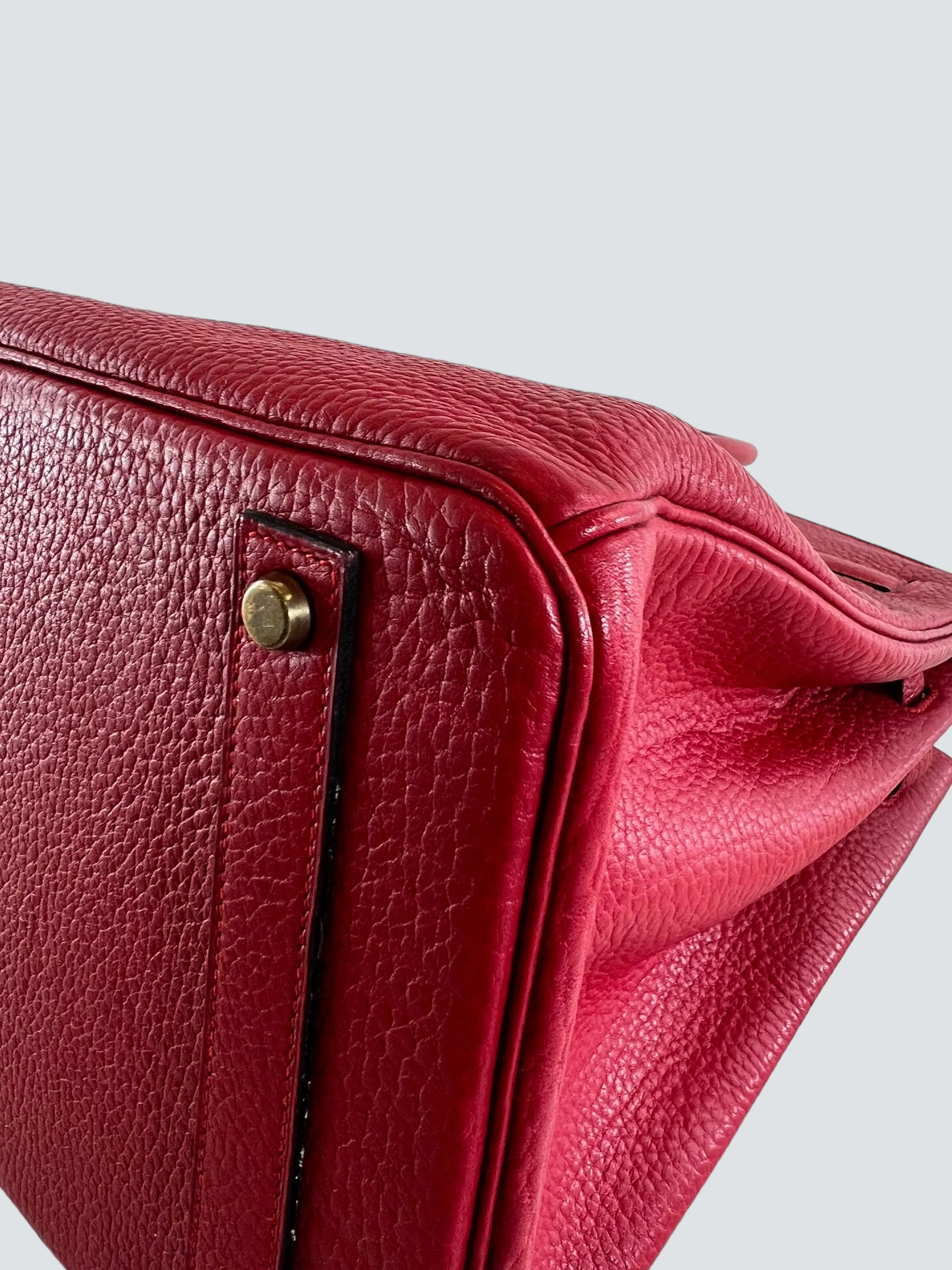 Herm??s Red Togo Leather Birkin 40
