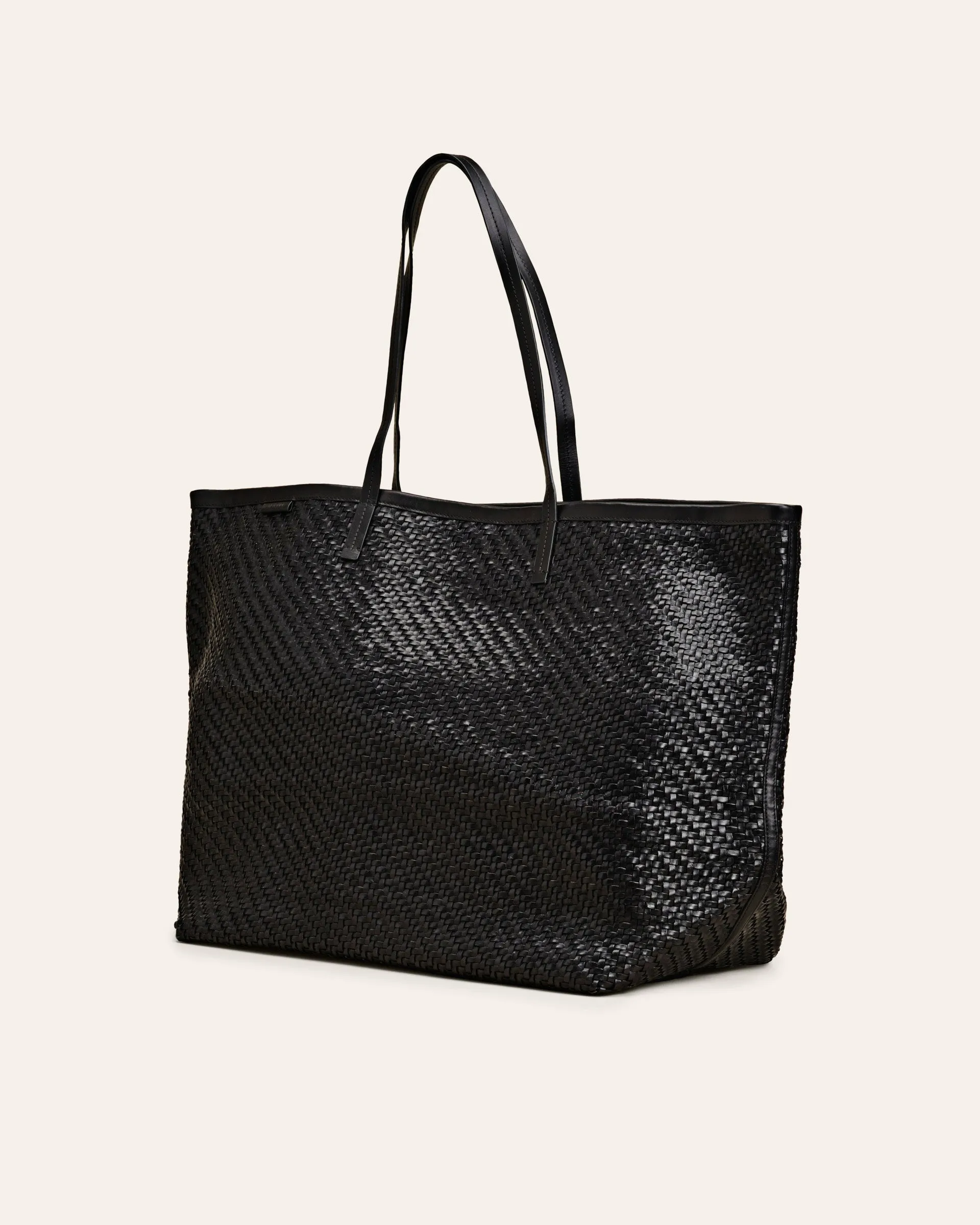 ISAI XL Black Twill Shopper bag