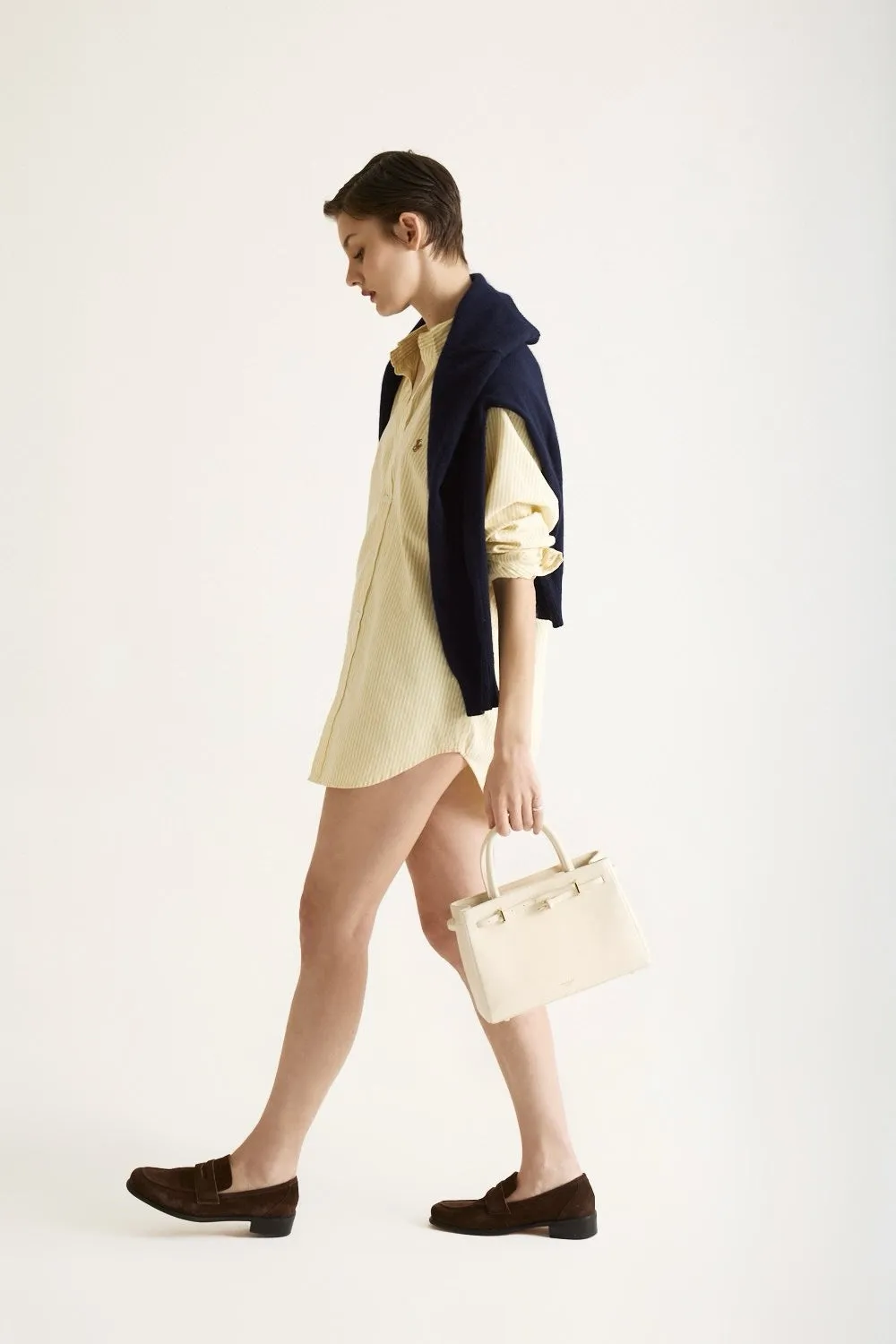 Ivory Togo Book Tote Bag 25