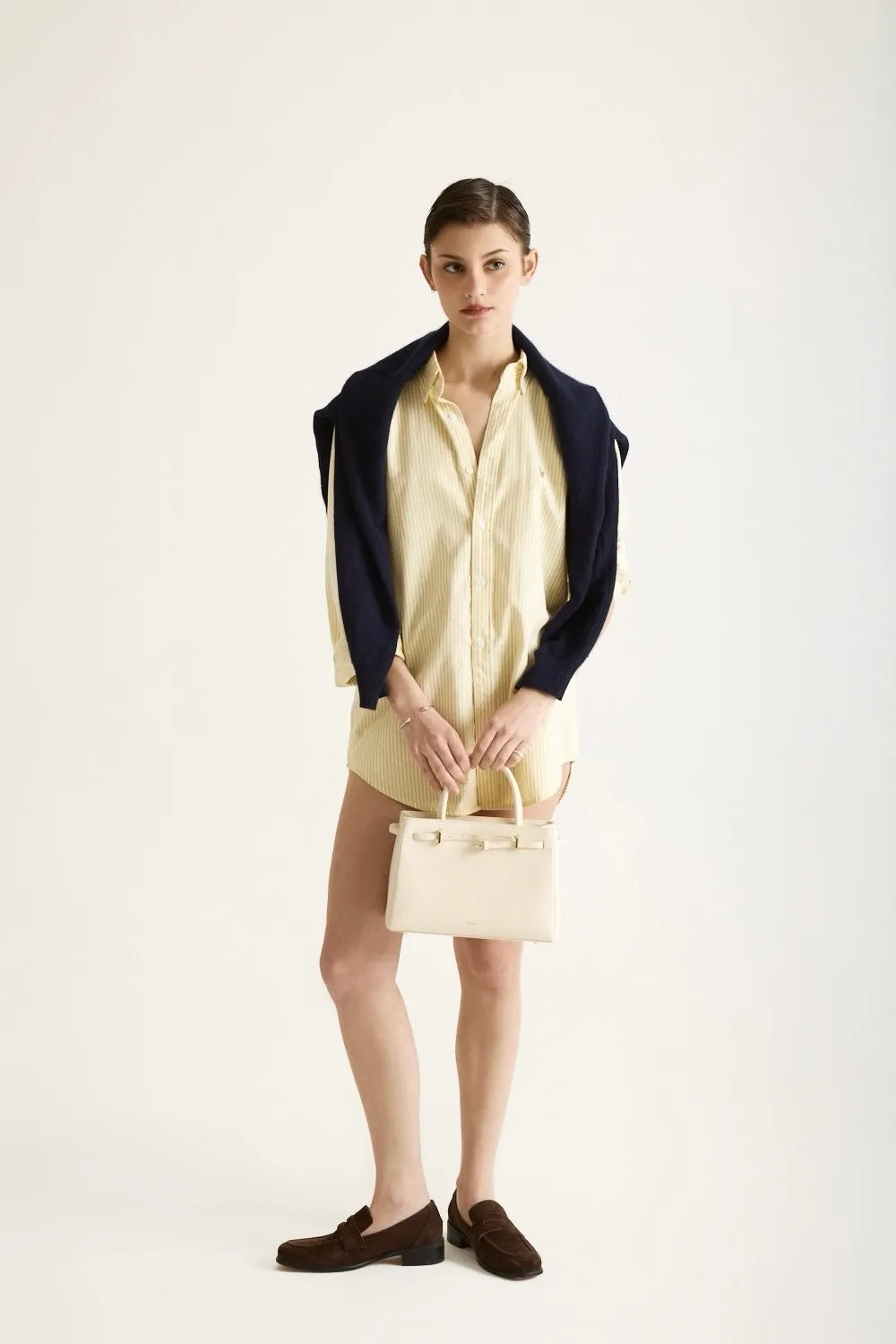Ivory Togo Book Tote Bag 25