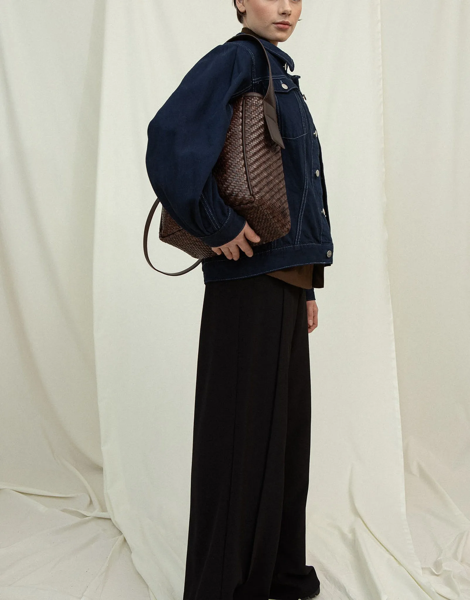 IWA Black Twill Shoulder bag