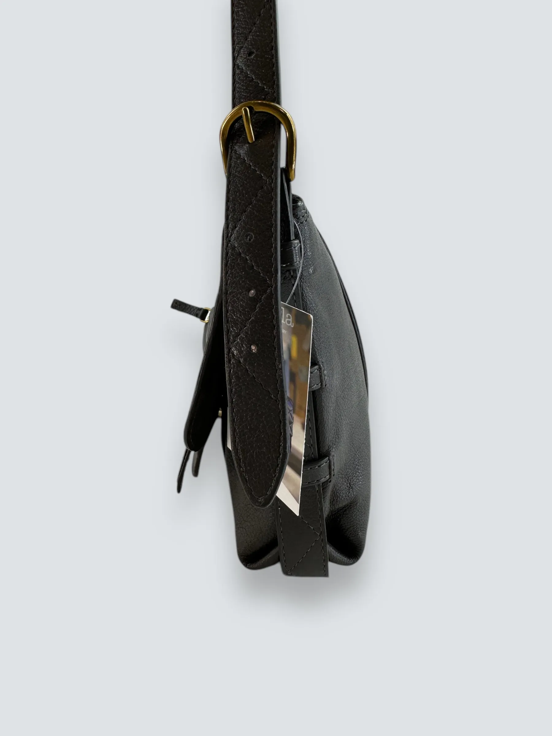Jerome Dreyfuss Grey Leather Joe Shoulder  Handbag