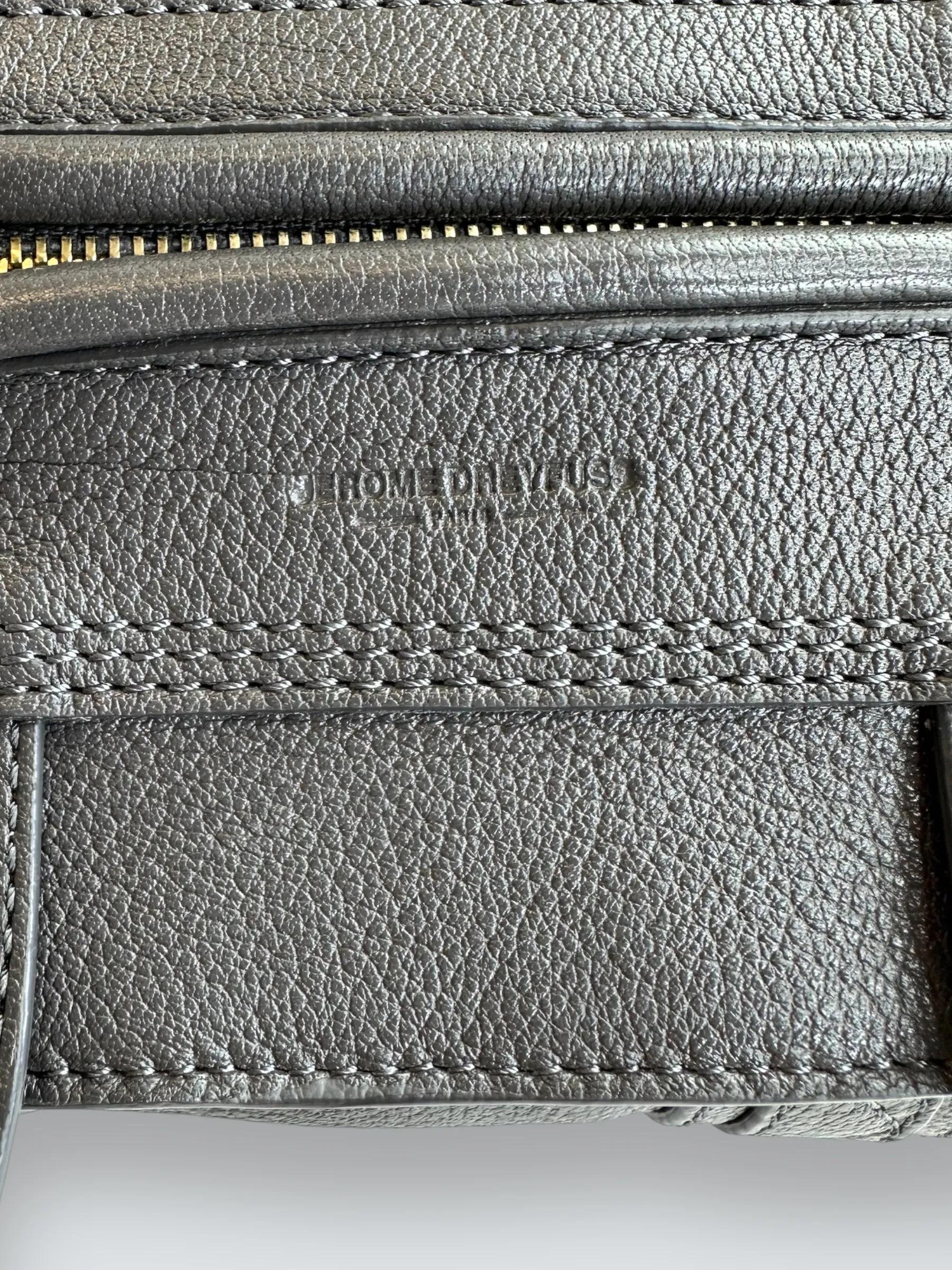 Jerome Dreyfuss Grey Leather Joe Shoulder  Handbag