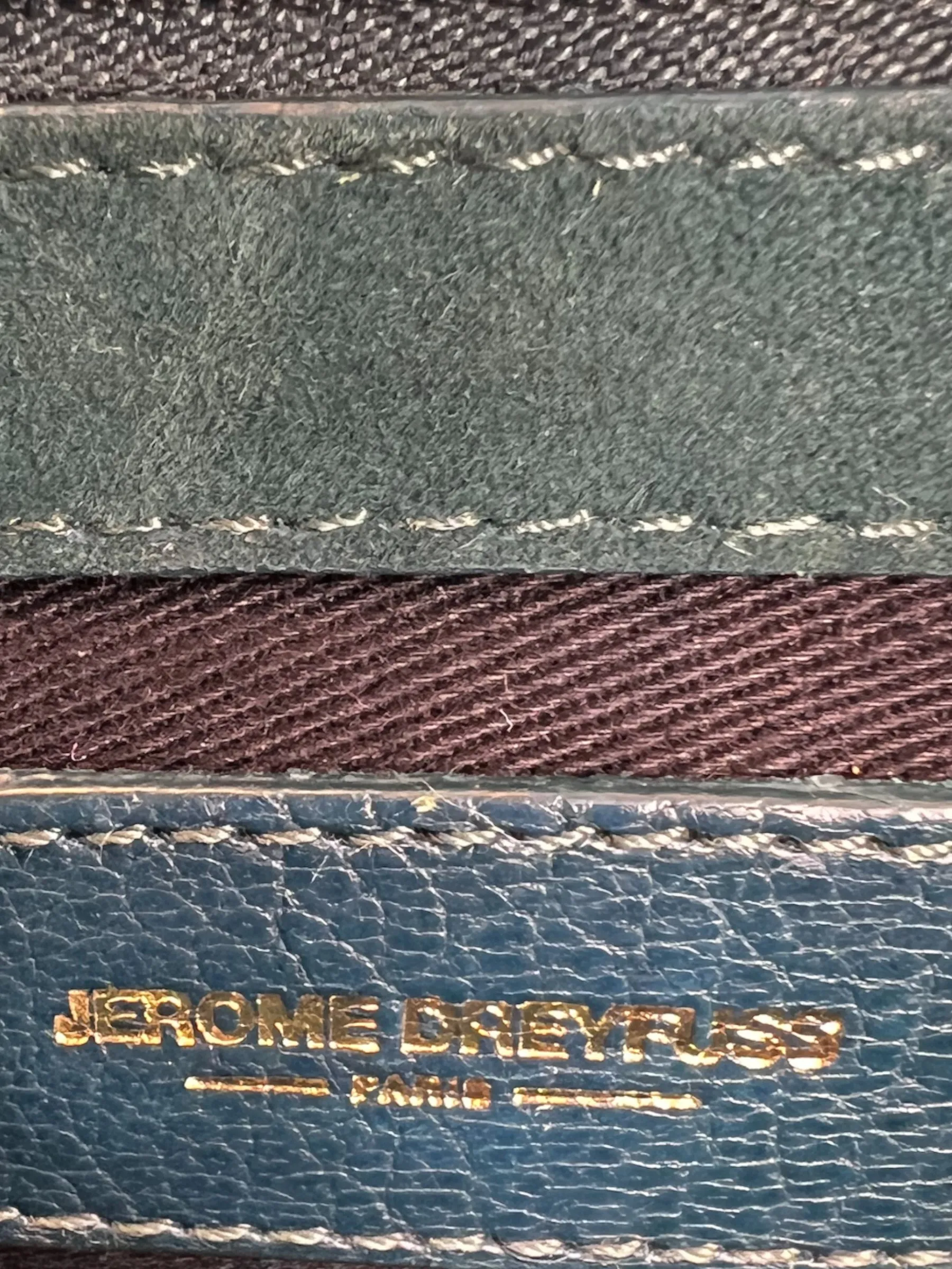 Jerome Dreyfuss Navy LuLu M Leather Crossbody Handbag
