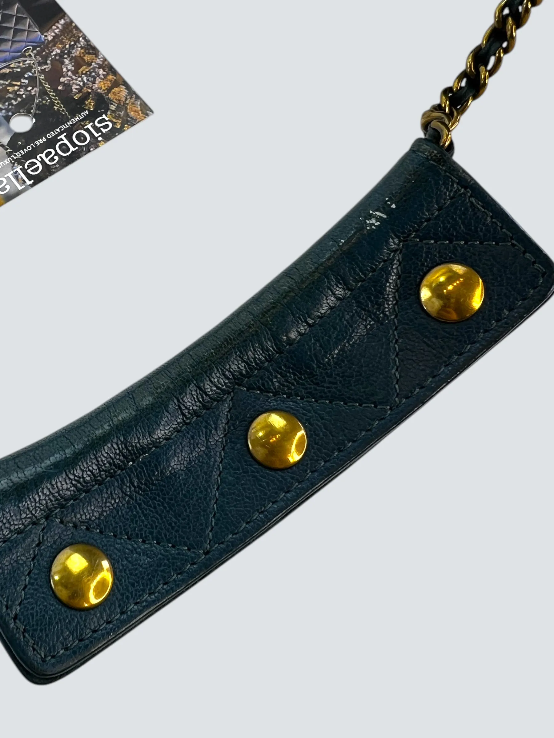 Jerome Dreyfuss Navy LuLu M Leather Crossbody Handbag