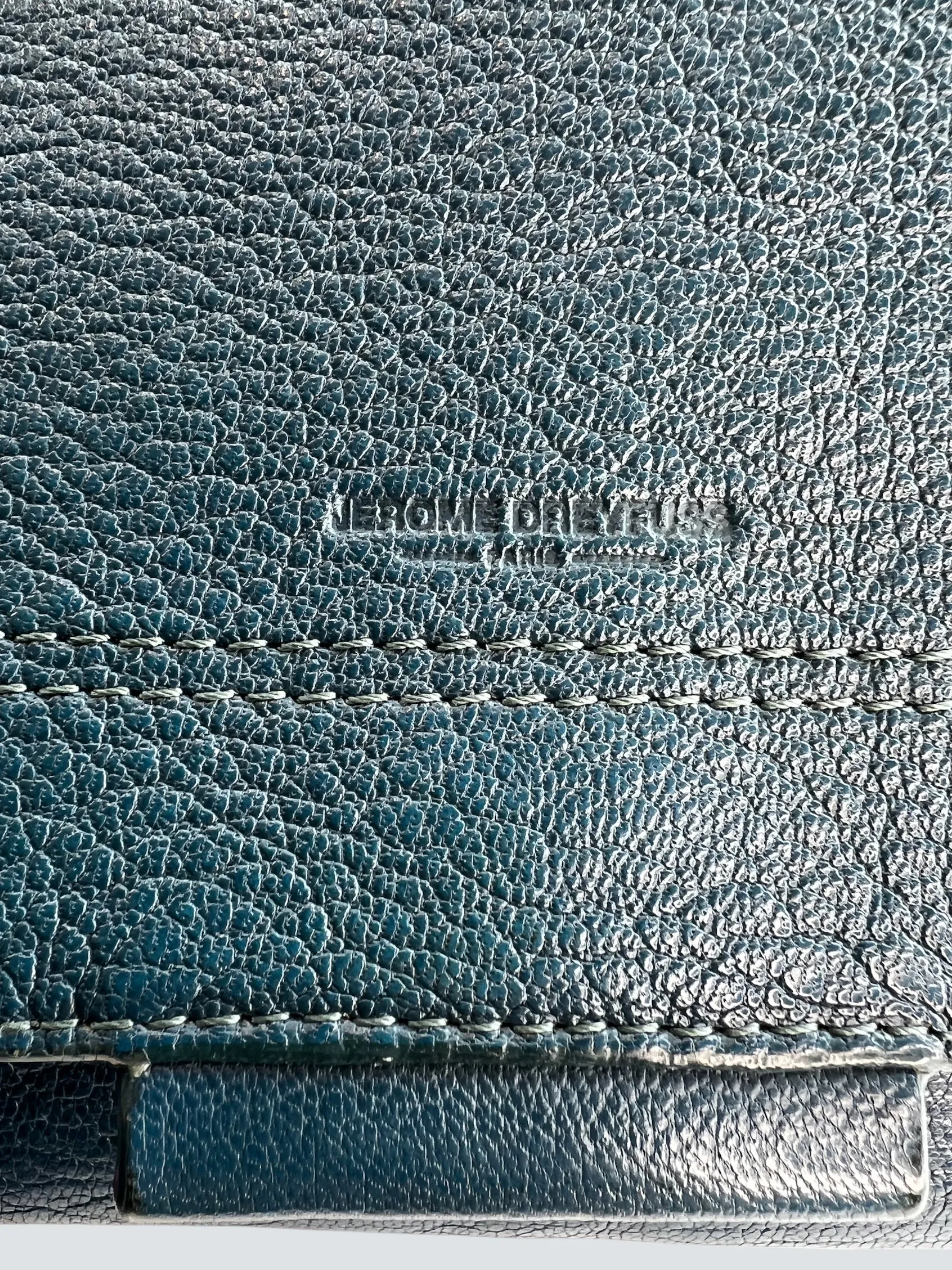 Jerome Dreyfuss Navy LuLu M Leather Crossbody Handbag