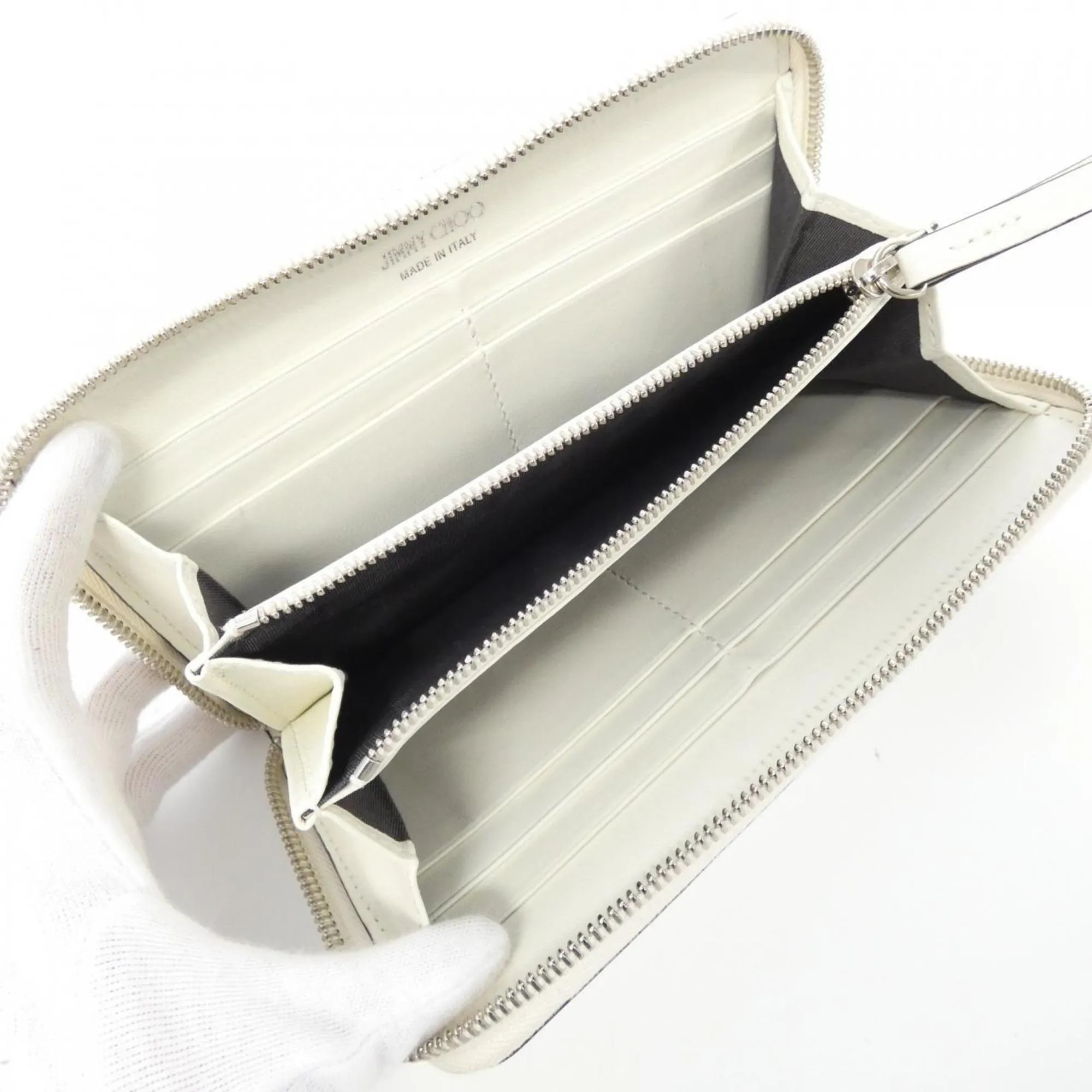Jimmy Choo Leather Long Wallet (Bi-Fold) (Pre-Owned)