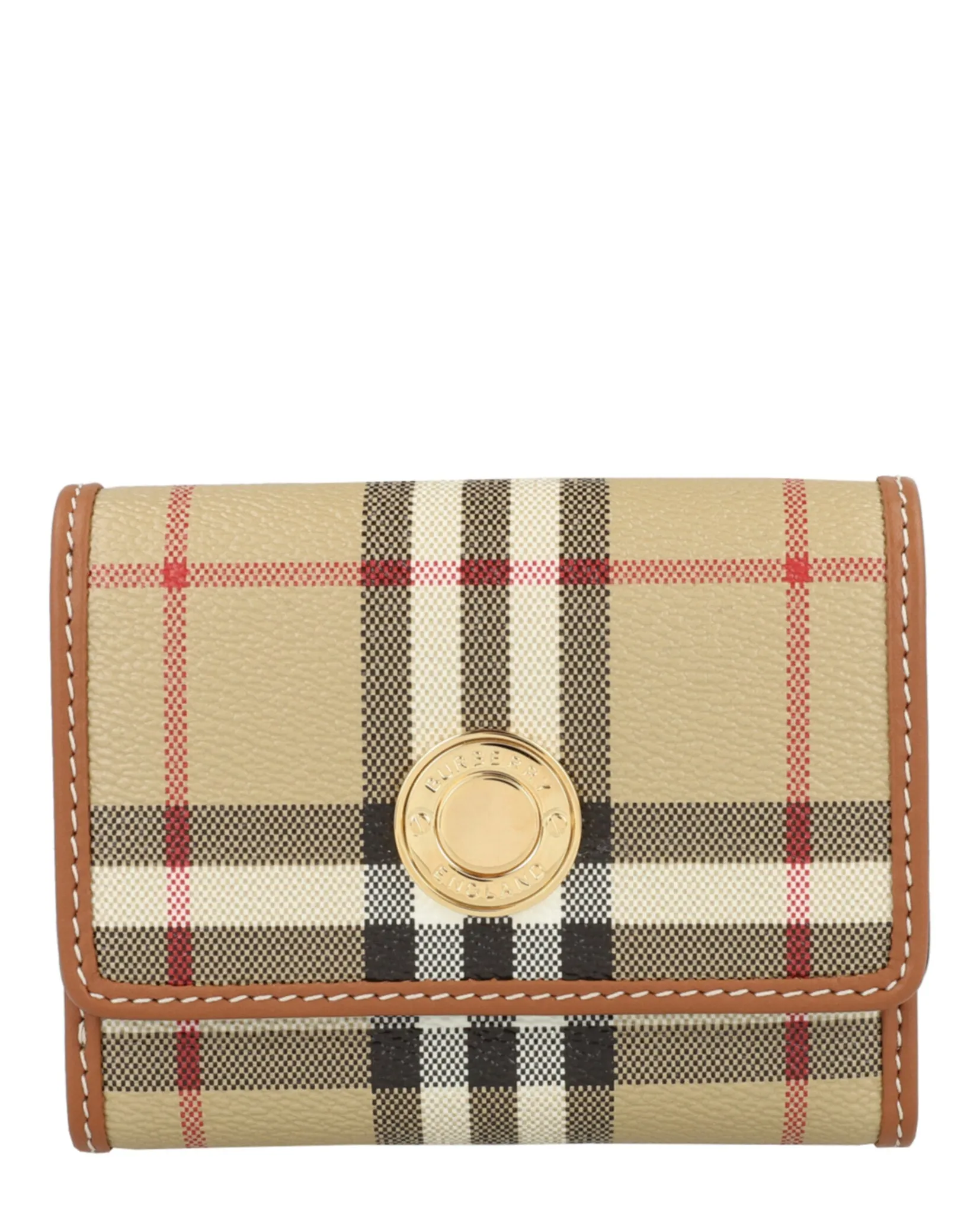 Lancaster Check Trifold Wallet