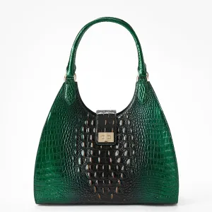 Large Adrian Satchel Evergreen Ombre Melbourne