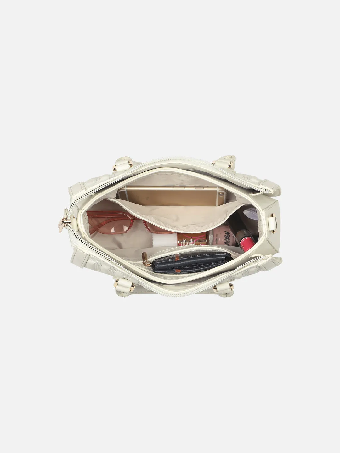 Lavie Luxe Hailey Small 3 Compartment Satchel