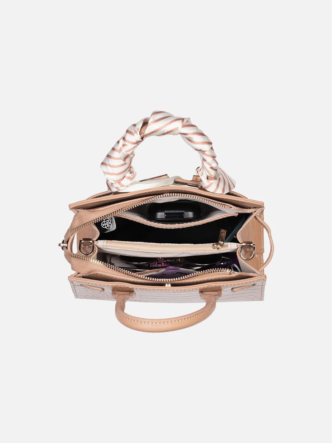 Lavie Luxe Strap 3 Compartment Large Satchel