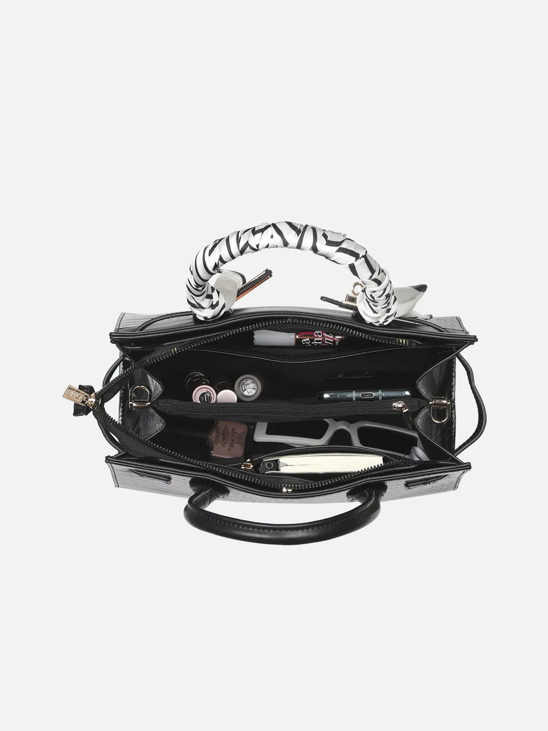 Lavie Luxe Strap 3 Compartment Medium Satchel