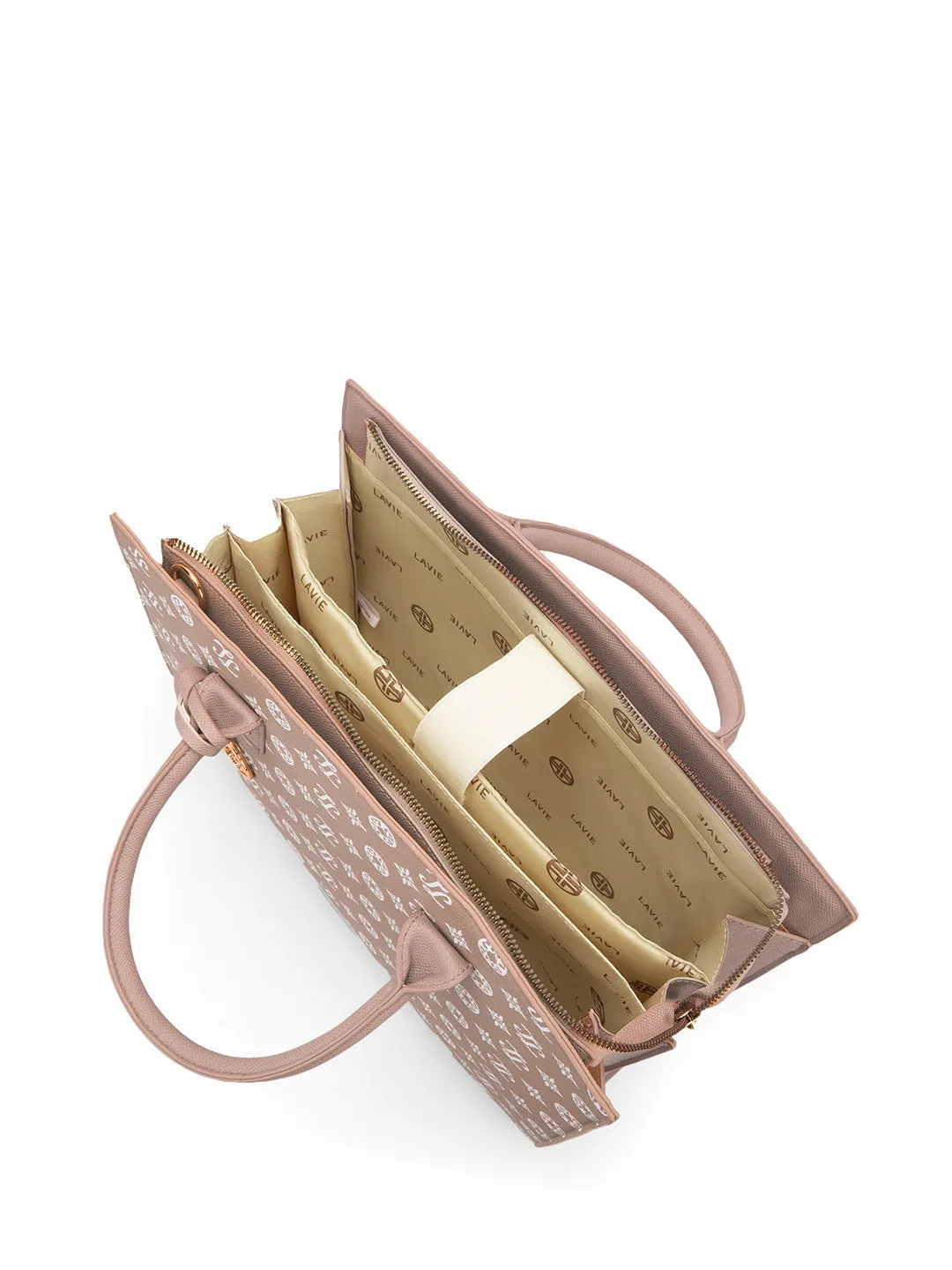 Lavie Signature Brooklyn Off White Large Woman's Satchel