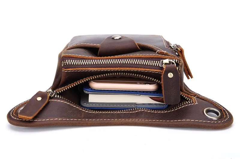 Leather BELT BAG Belt Pouch for men Waist Bag Shoulder Bag For Men