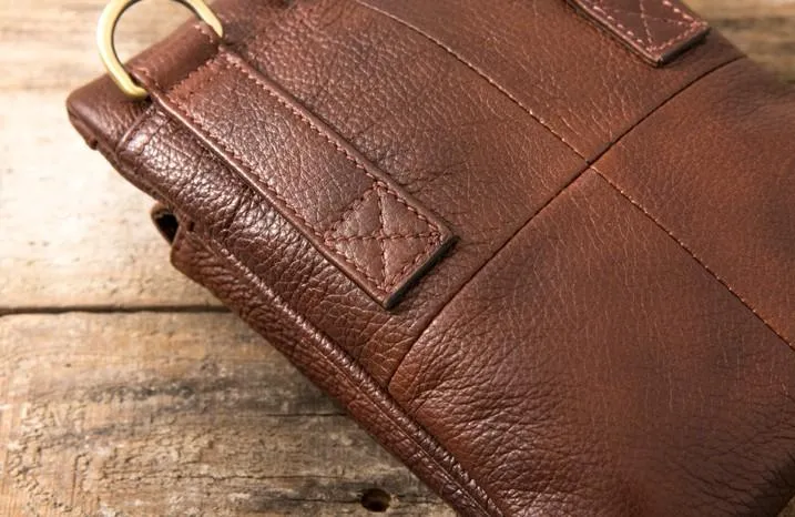 Leather Belt Pouch Belt Cases Mens Waist Bag Shoulder Bag for Men