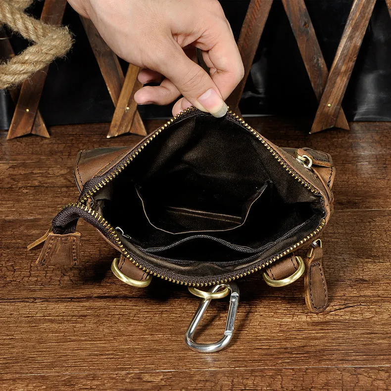 Leather Belt Pouch for Men Cell Phone Holsters Waist Bag BELT BAG Shoulder Bag For Men