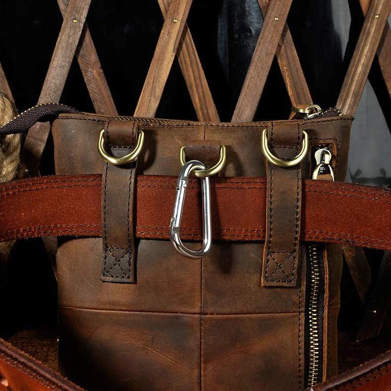 Leather Belt Pouch for Men Cell Phone Holsters Waist Bag BELT BAG Shoulder Bag For Men