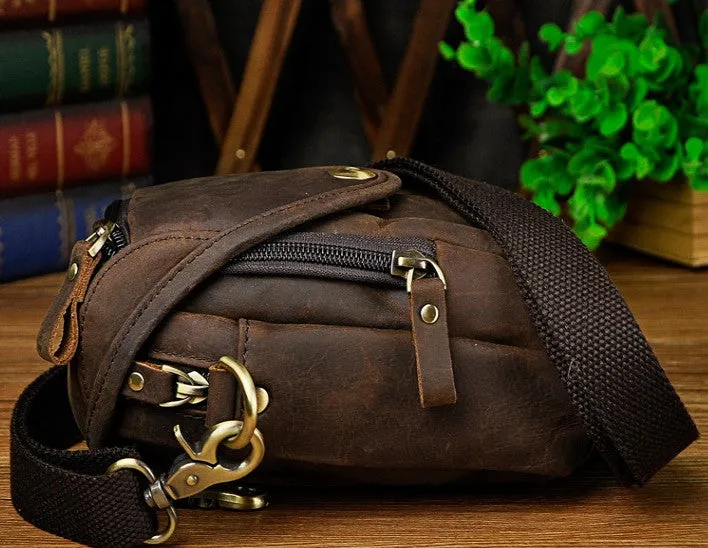Leather Cell Phone Holster Belt Pouch for Men Waist Bags BELT BAG Shoulder Bag For Men