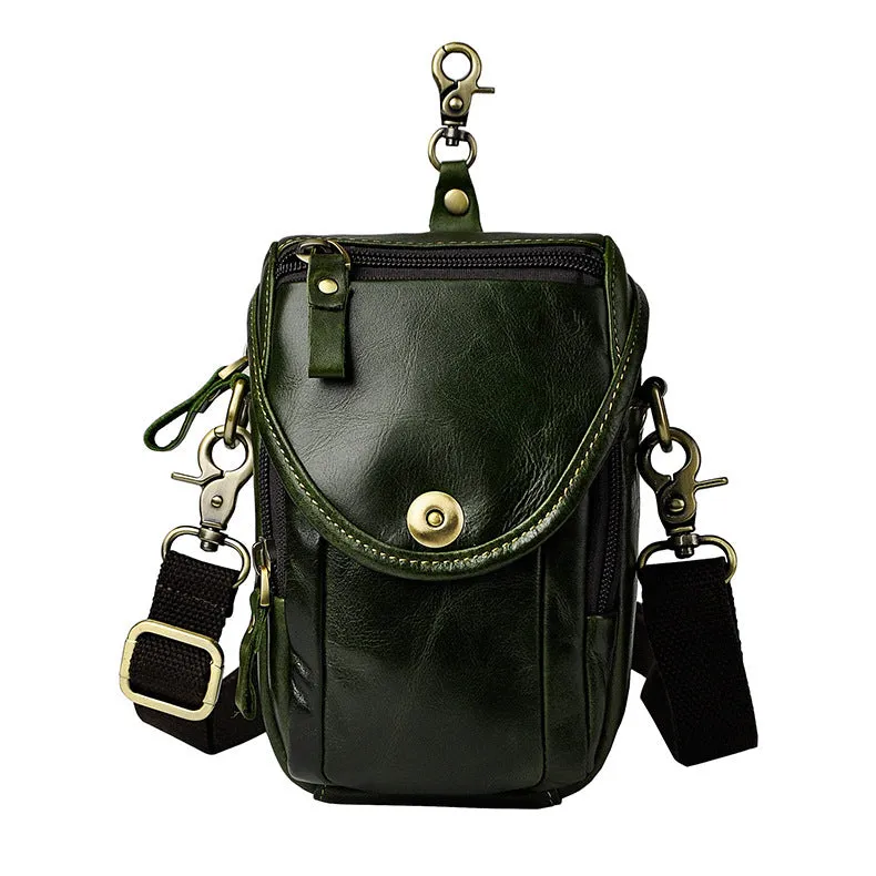 Leather Cell Phone Holster Belt Pouch for Men Waist Bags BELT BAG Shoulder Bag For Men