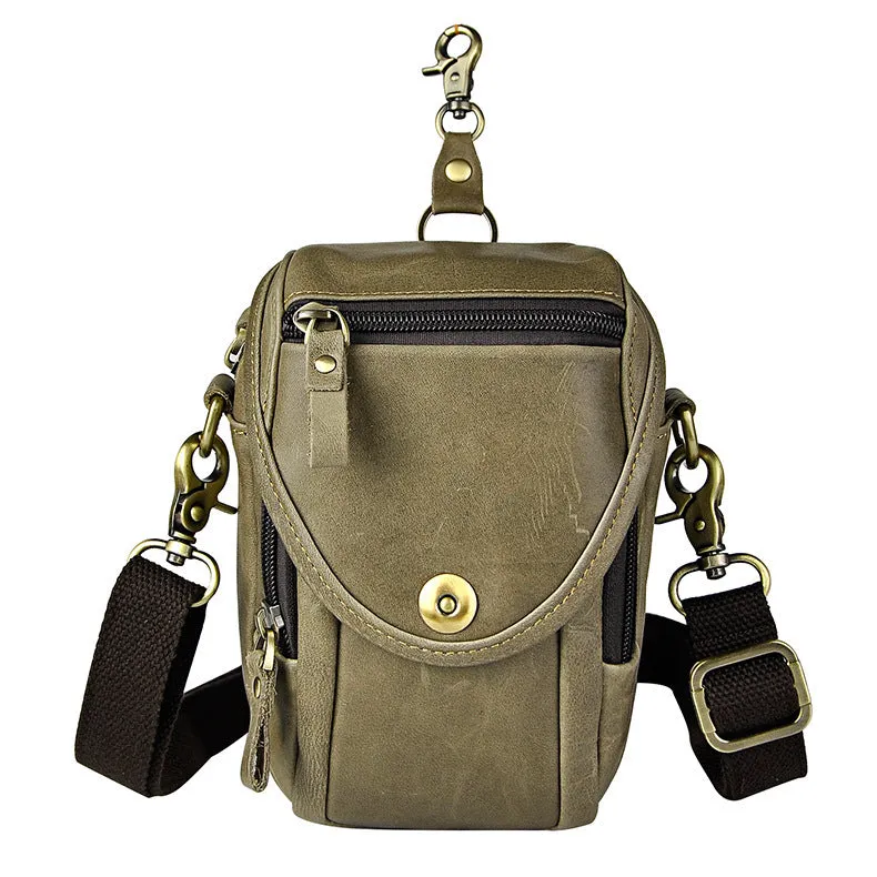 Leather Cell Phone Holster Belt Pouch for Men Waist Bags BELT BAG Shoulder Bag For Men