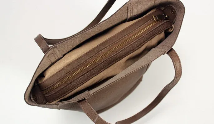 LEATHER Large WOMENs Bucket Tote Bag Work Tote Purses FOR WOMEN