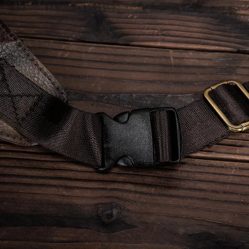 Leather Men Belt Pouch Thigh Bag Drop Leg Bag Biker Waist Purse Side Belt Bag for Men