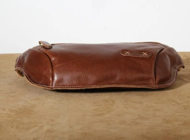 Leather Men Fanny Pack Small Waist Bag Hip Pack Belt Bag Bumbag for Men