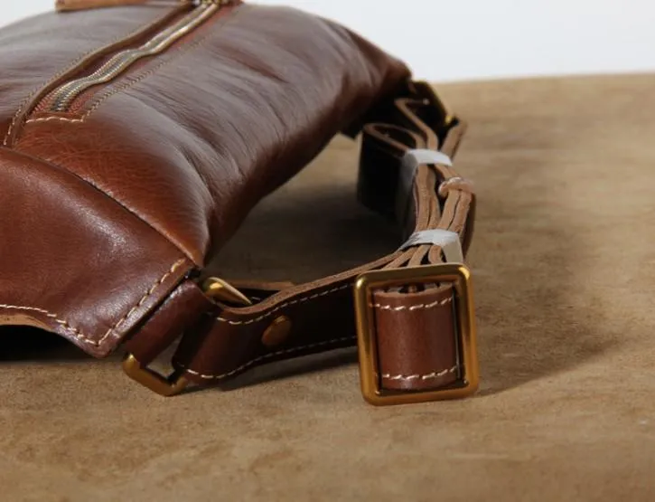 Leather Men Fanny Pack Small Waist Bag Hip Pack Belt Bag Bumbag for Men