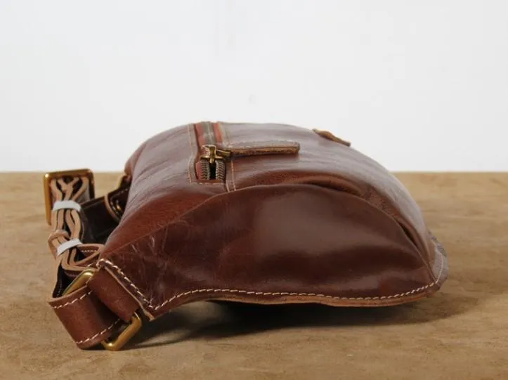 Leather Men Fanny Pack Small Waist Bag Hip Pack Belt Bag Bumbag for Men