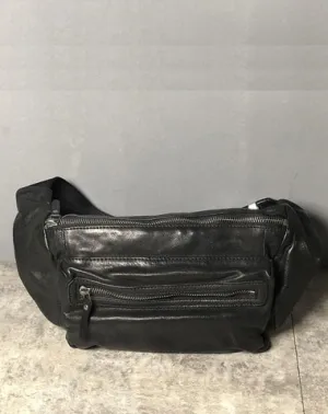 Leather Men Fanny Pack Small Waist Bag Hip Pack Belt Bag Bumbag for Men